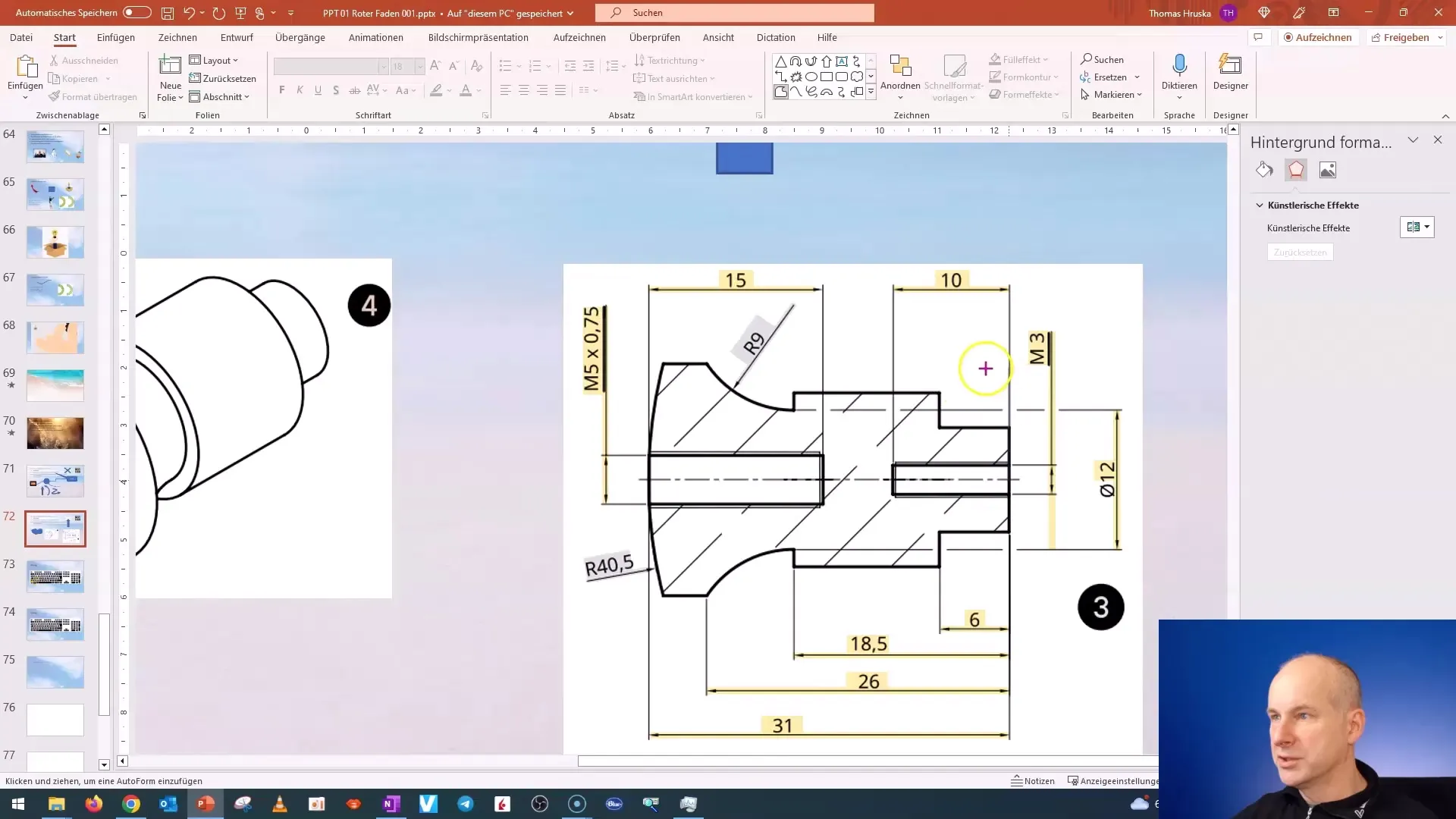 Navodila korak za korakom za ustvarjanje in prilagajanje prostoročnih oblik v programu PowerPoint