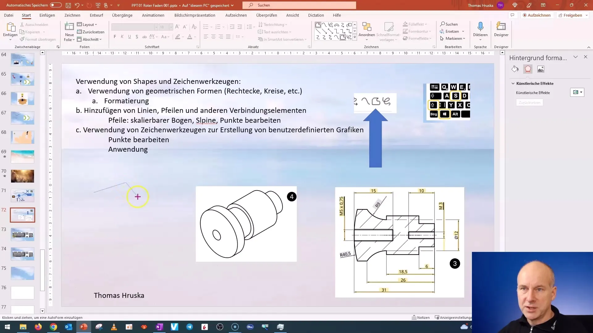 PowerPoint'te serbest biçimli yüzeyler oluşturmak ve özelleştirmek için adım adım kılavuzu