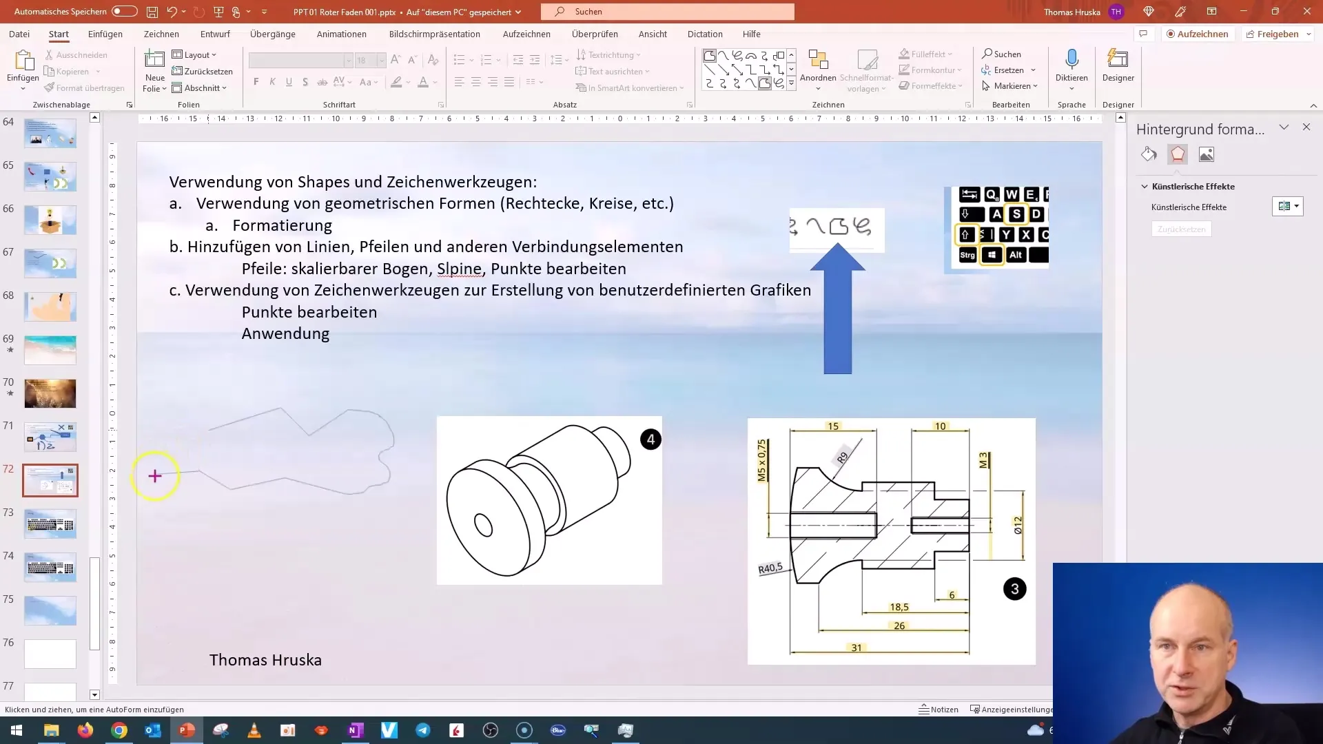 Panduan langkah demi langkah untuk membuat dan menyesuaikan bidang bebas bentuk di PowerPoint