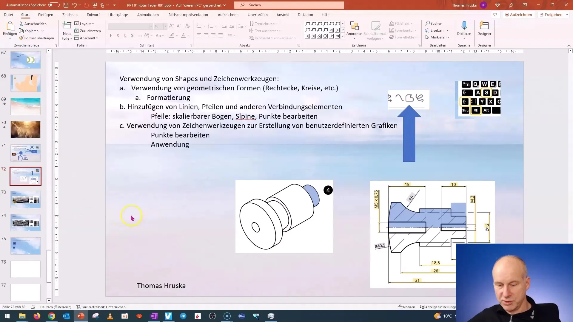 Efficient working with graphics in PowerPoint