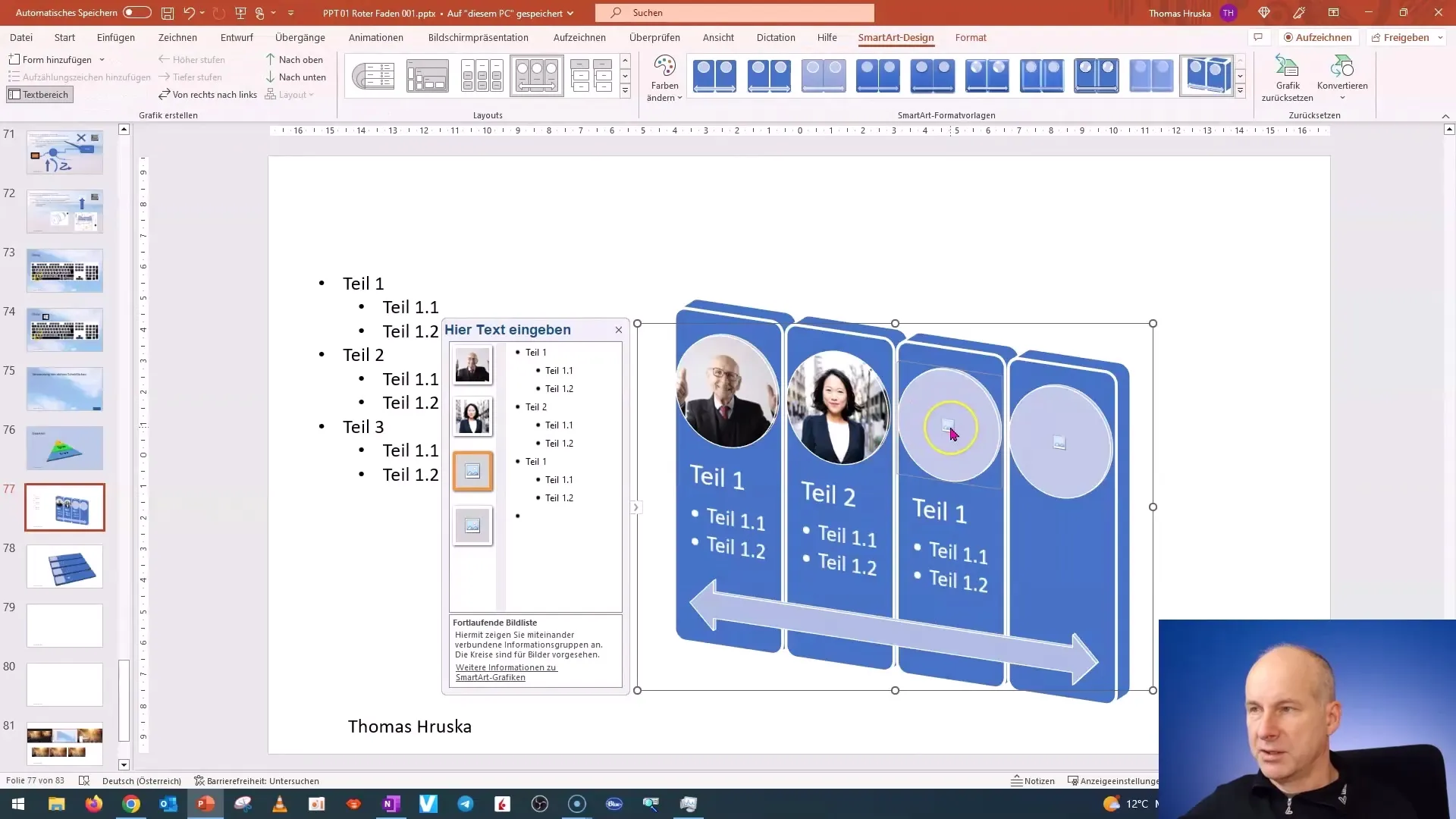 Utilizarea eficientă a SmartArt în PowerPoint