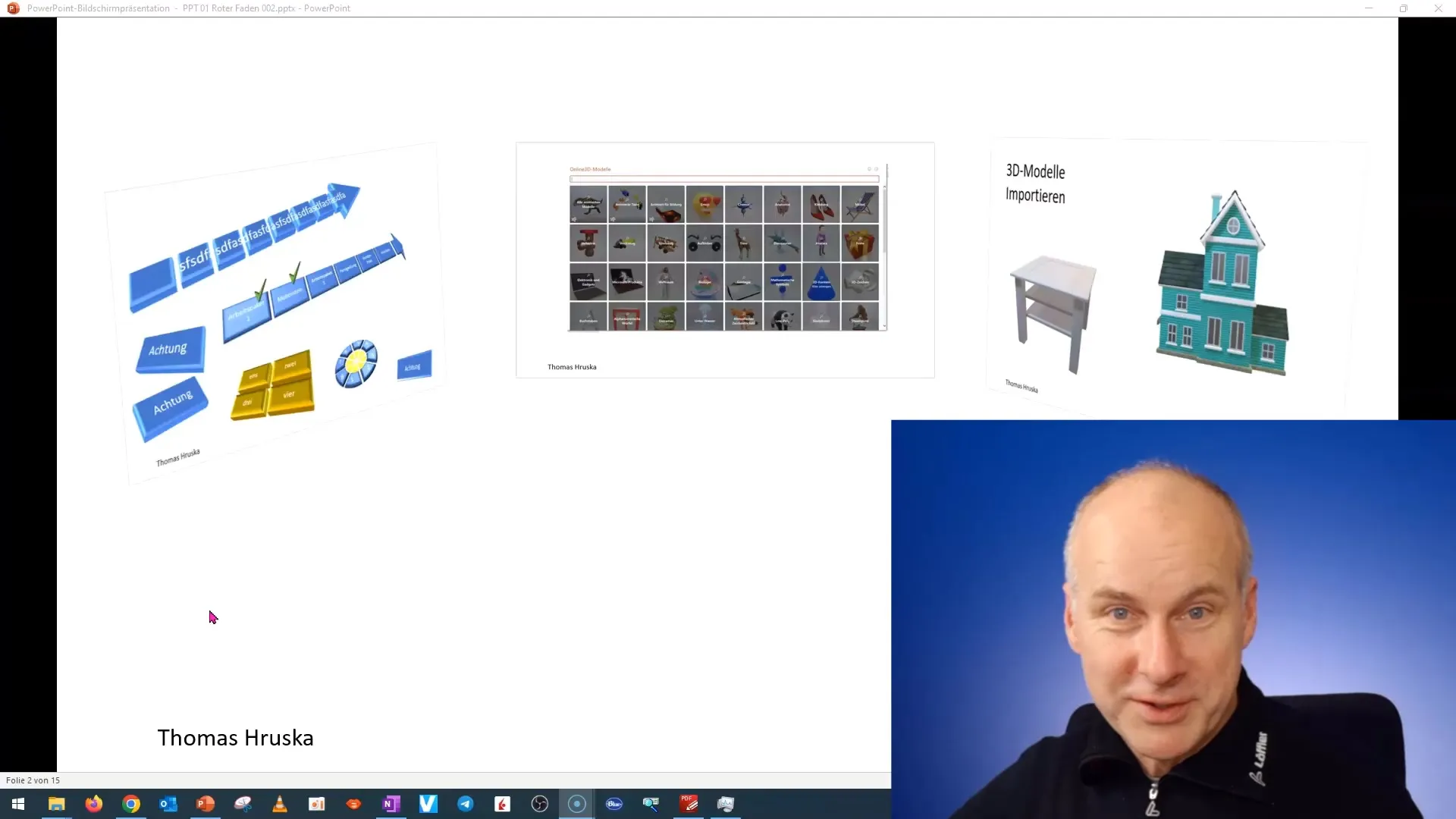 Création et utilisation de modèles 3D dans PowerPoint