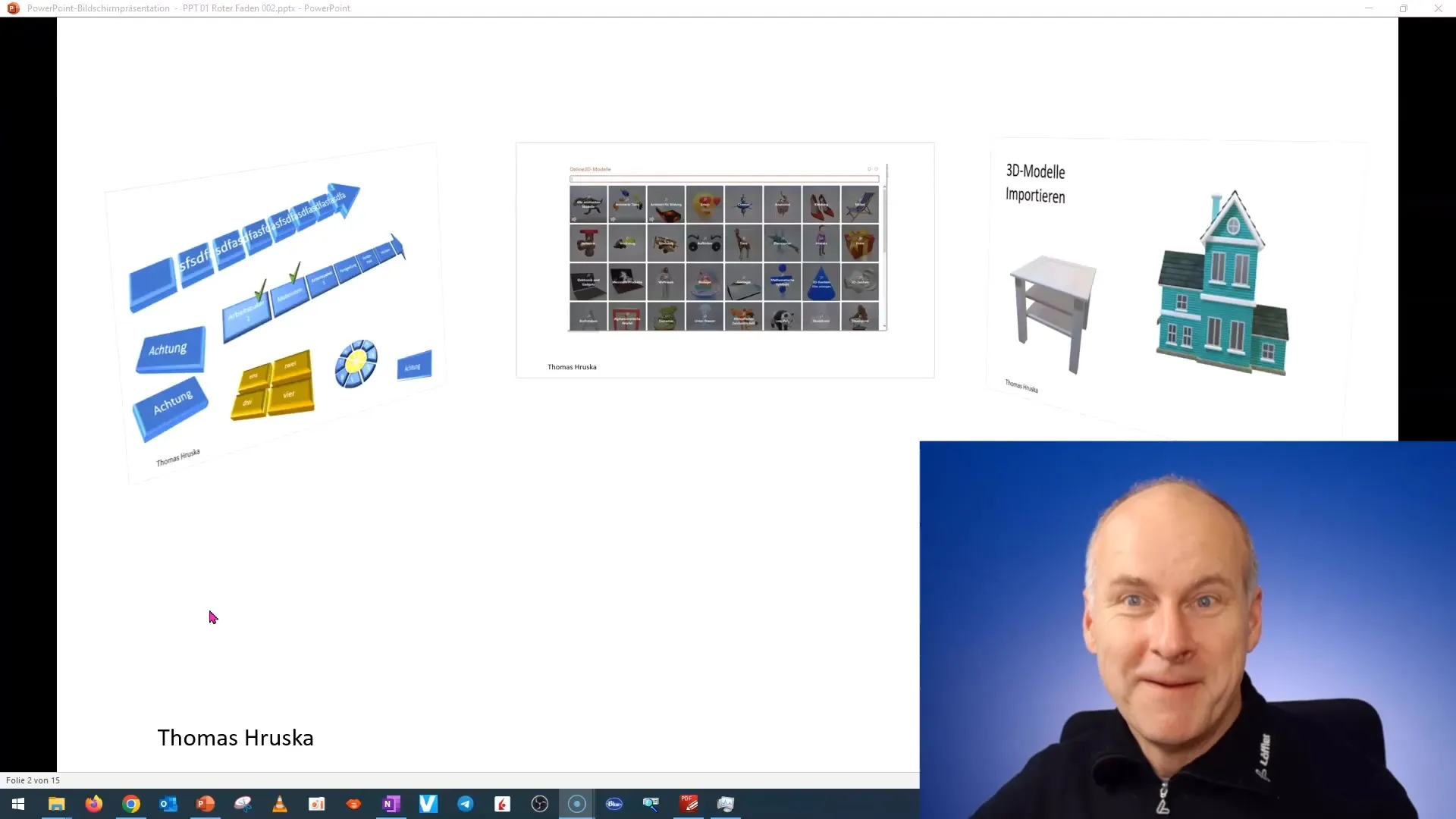 Création et utilisation de modèles 3D dans PowerPoint