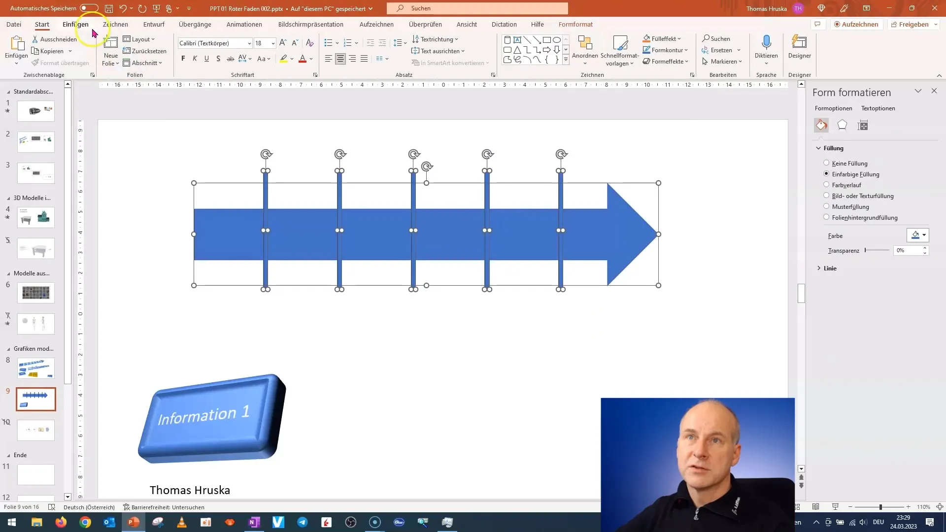 Pembuatan laporan proyek 3D yang cepat dalam PowerPoint