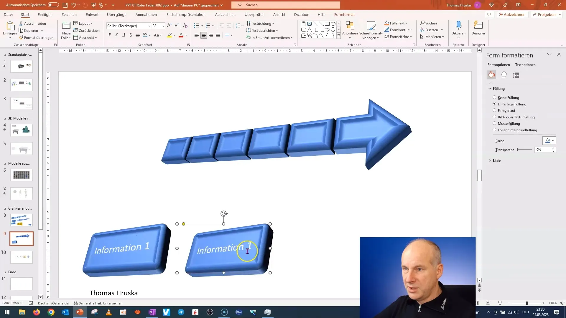 Szybkie stworzenie raportu projektu 3D w programie PowerPoint