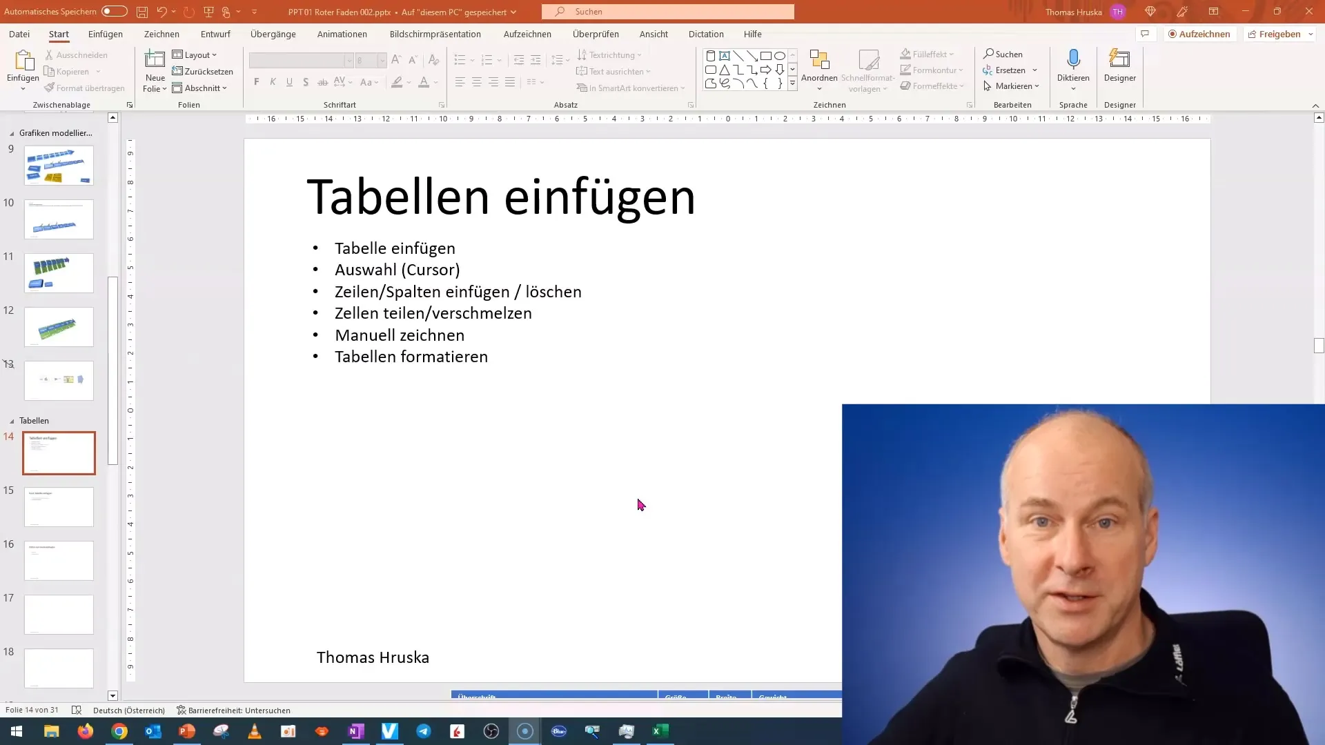 PowerPoint: Tabellen effizient einfügen und bearbeiten