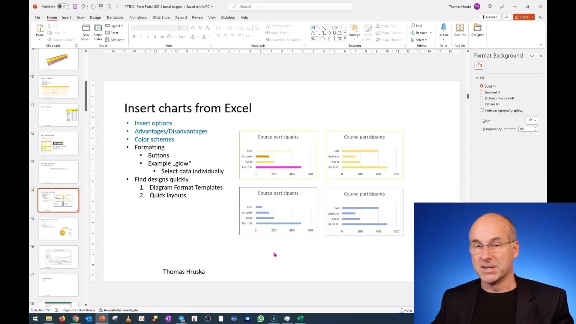 Kursus PowerPoint: Cara menghindari risiko saat menyisipkan data