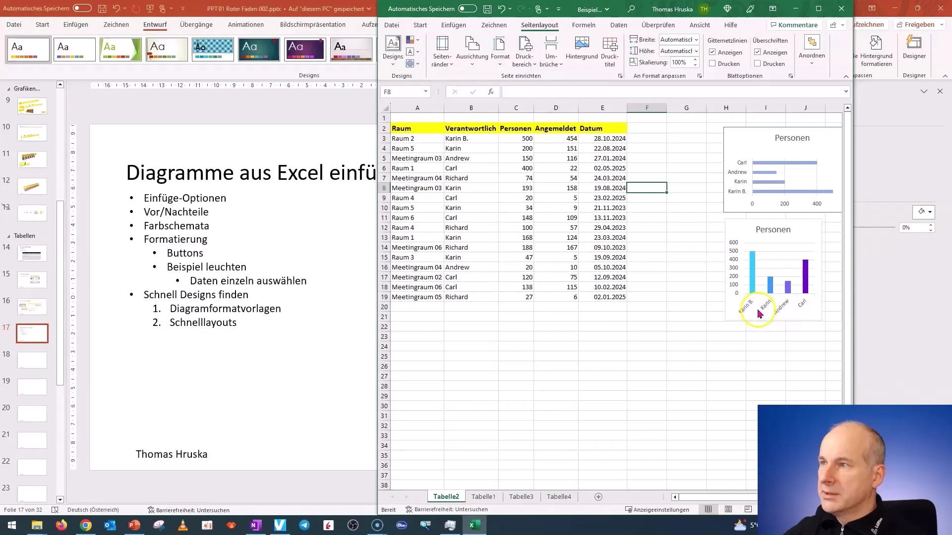 PowerPoint'te diyagramları verimli bir şekilde ekleyin ve en uygun renk şemalarını kullanın