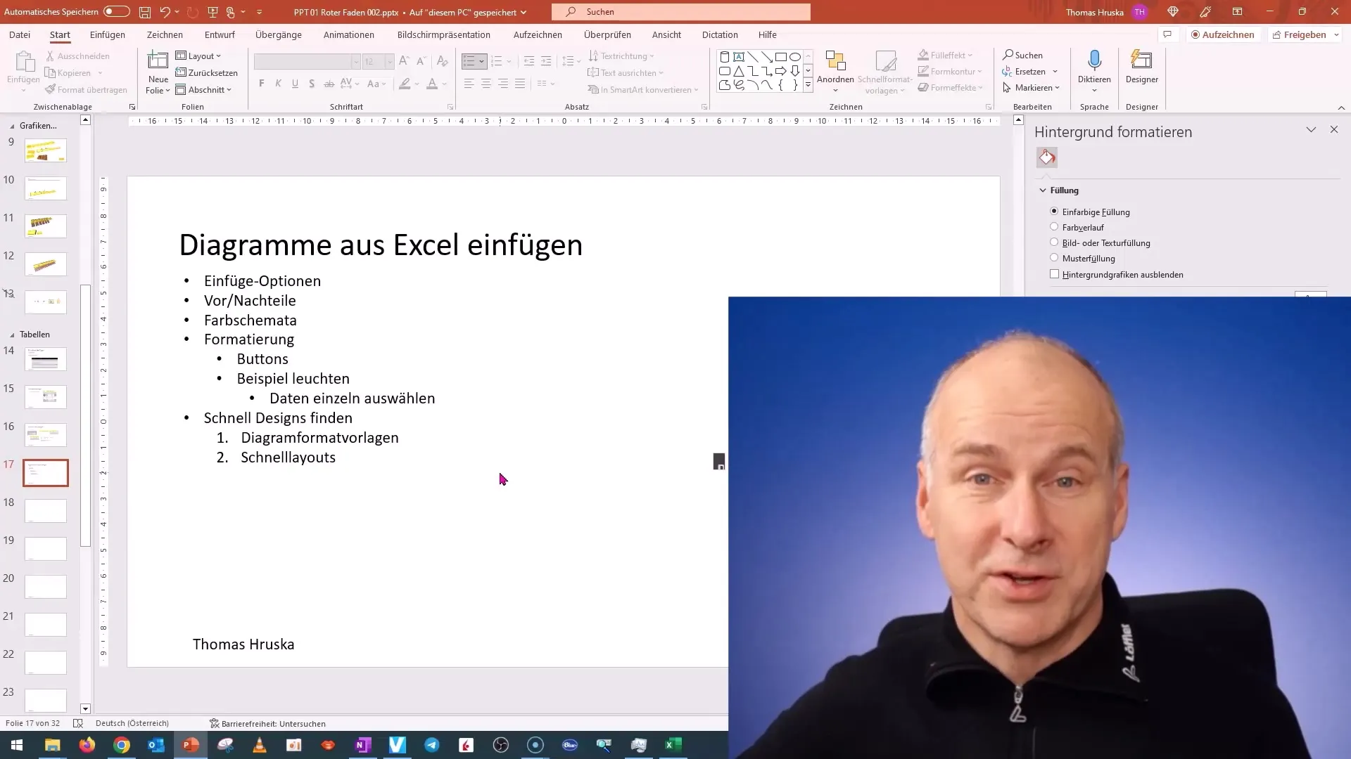 PowerPoint'te diyagramları verimli bir şekilde ekleyin ve optimal renk şemalarını kullanın