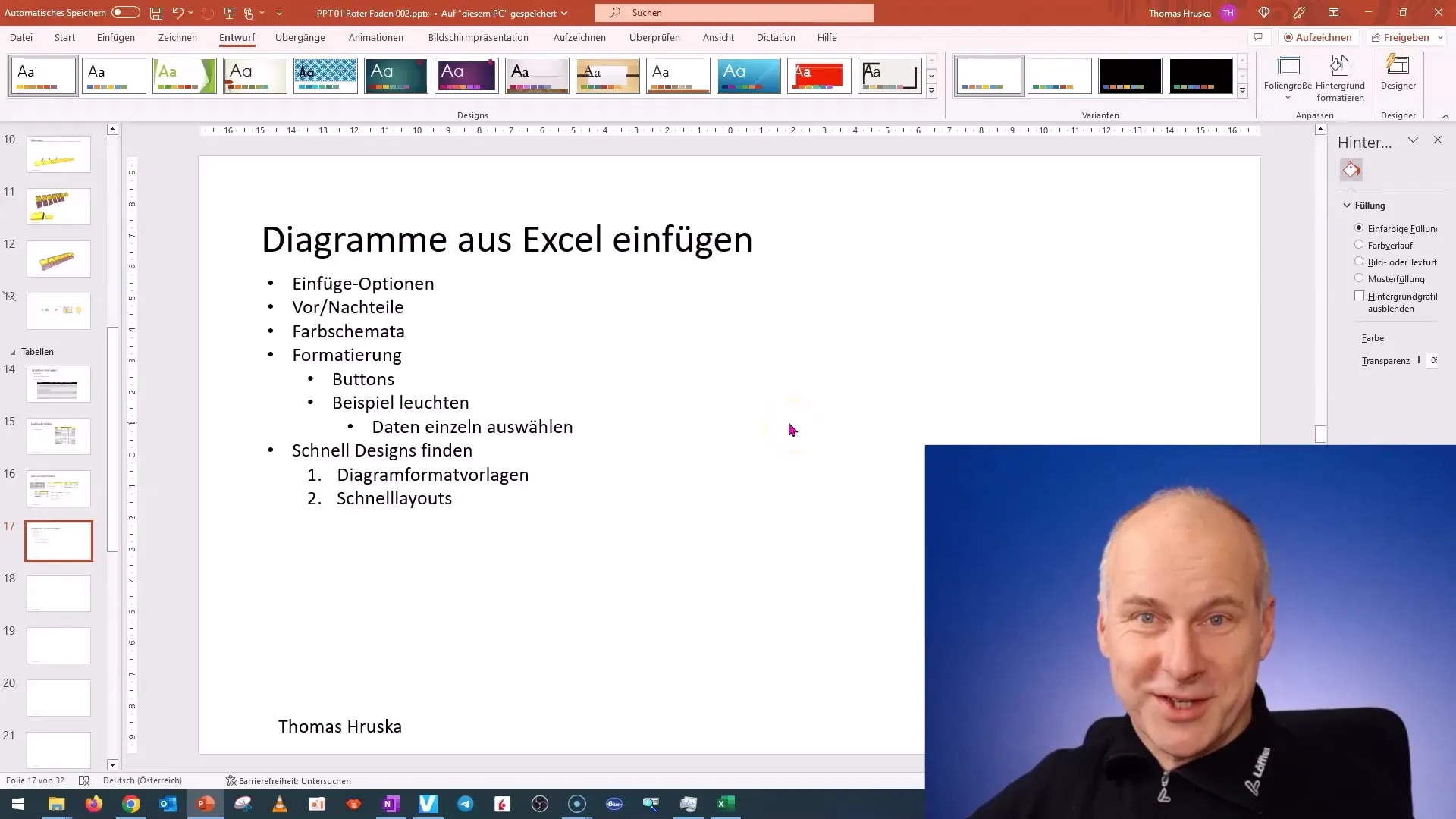 PowerPoint'te diyagramları verimli bir şekilde ekleyin ve en uygun renk şemalarını kullanın