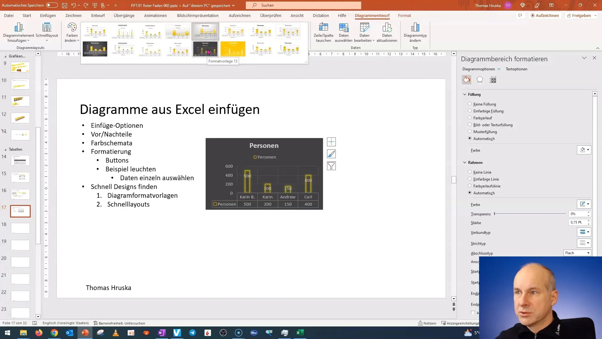 Kiirelt luua diagramme visuaalselt atraktiivses vormis PowerPointis: praktiline juhend