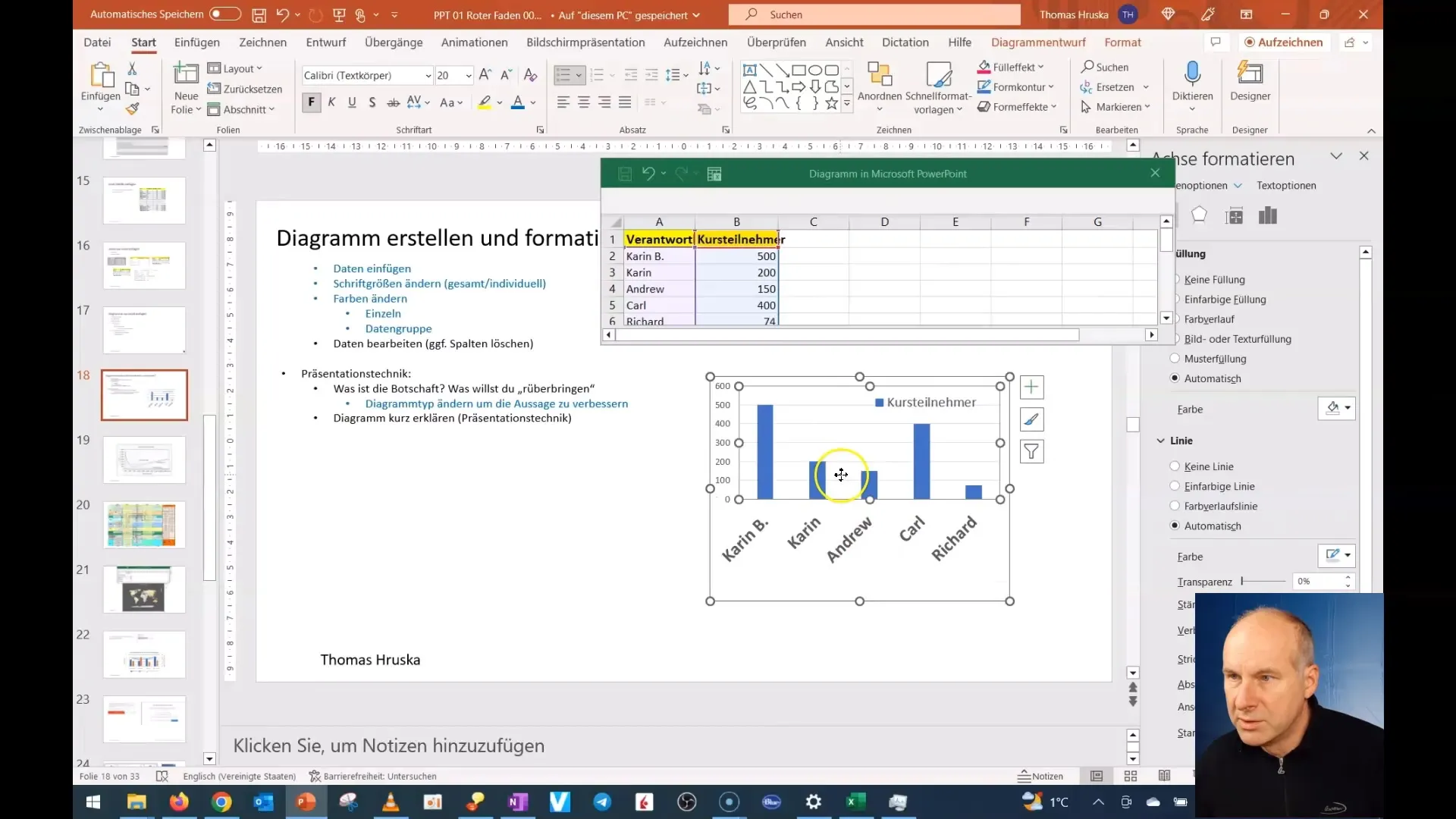 Crear y ajustar diagramas en PowerPoint