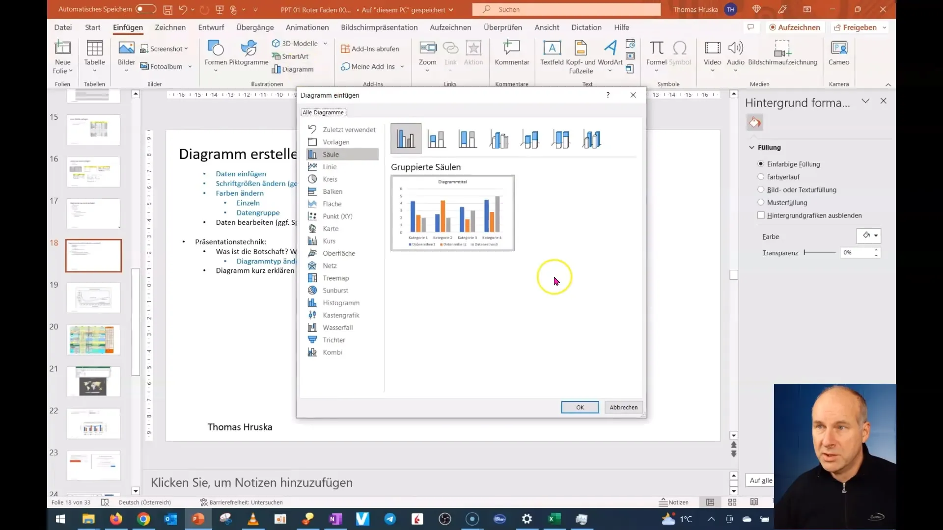 Membuat dan menyesuaikan diagram di PowerPoint