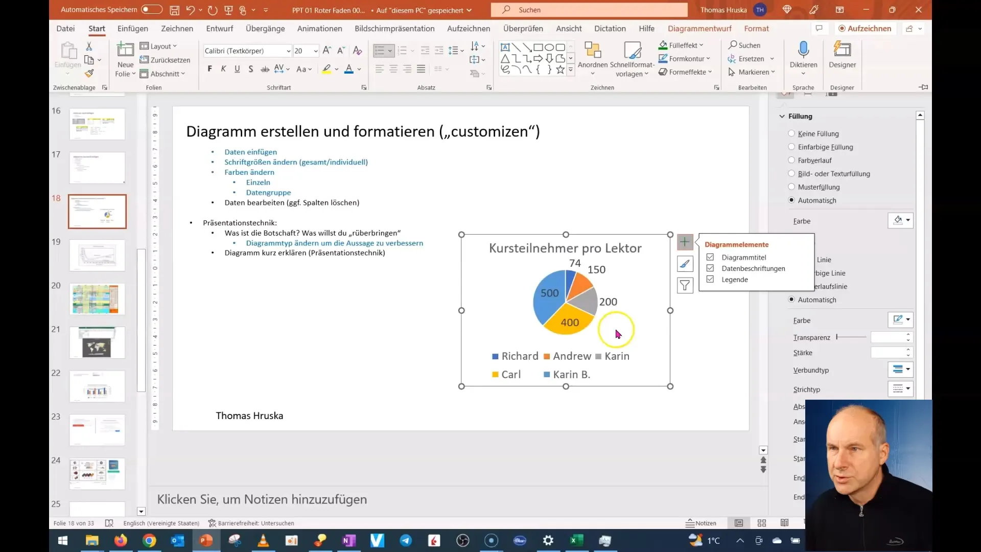 Diagramm in PowerPoint inhaltlich optimieren – Schritt-für-Schritt-Anleitung