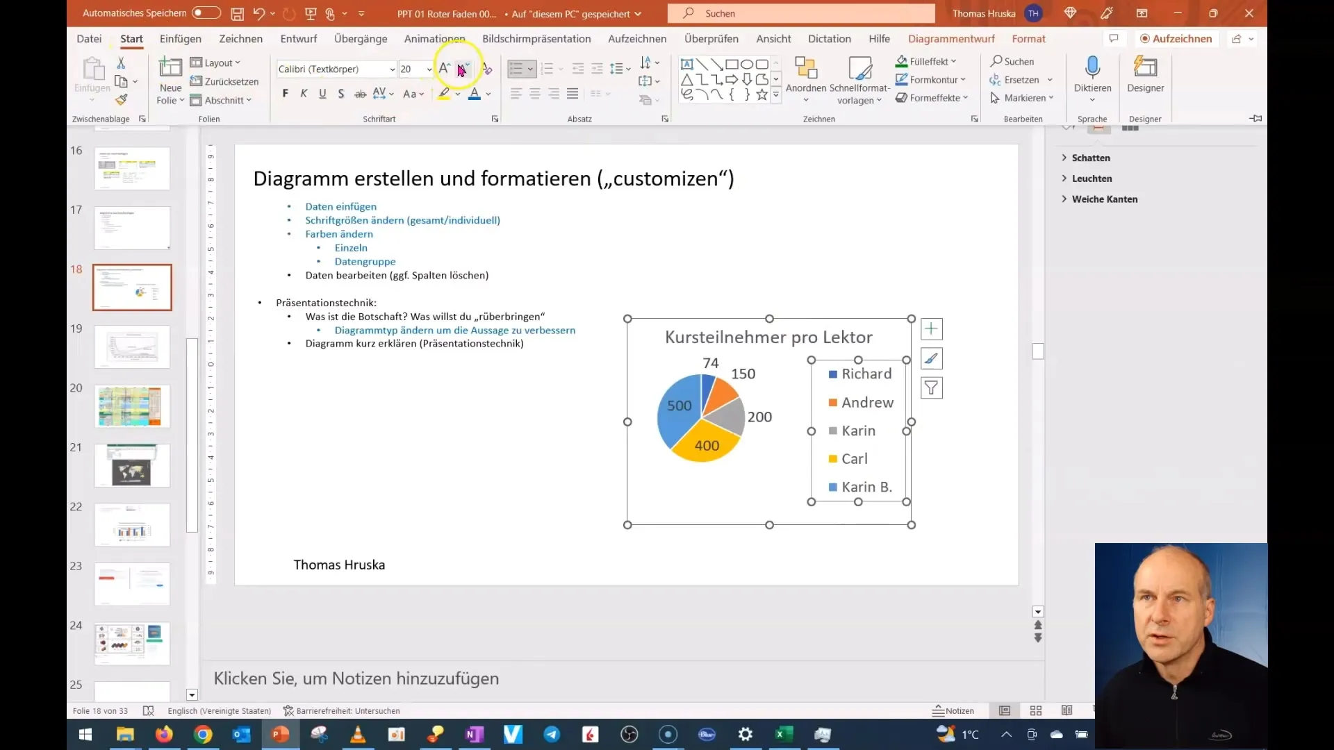 Optimera diagrammet i PowerPoint innehållsmässigt - Steg-för-steg-guide