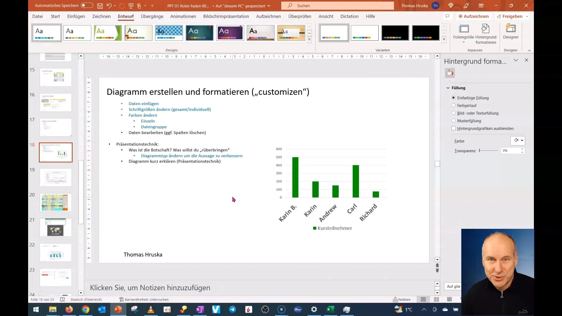 Optimizirajte diagram v PowerPointu vsebinsko - Navodila korak za korakom