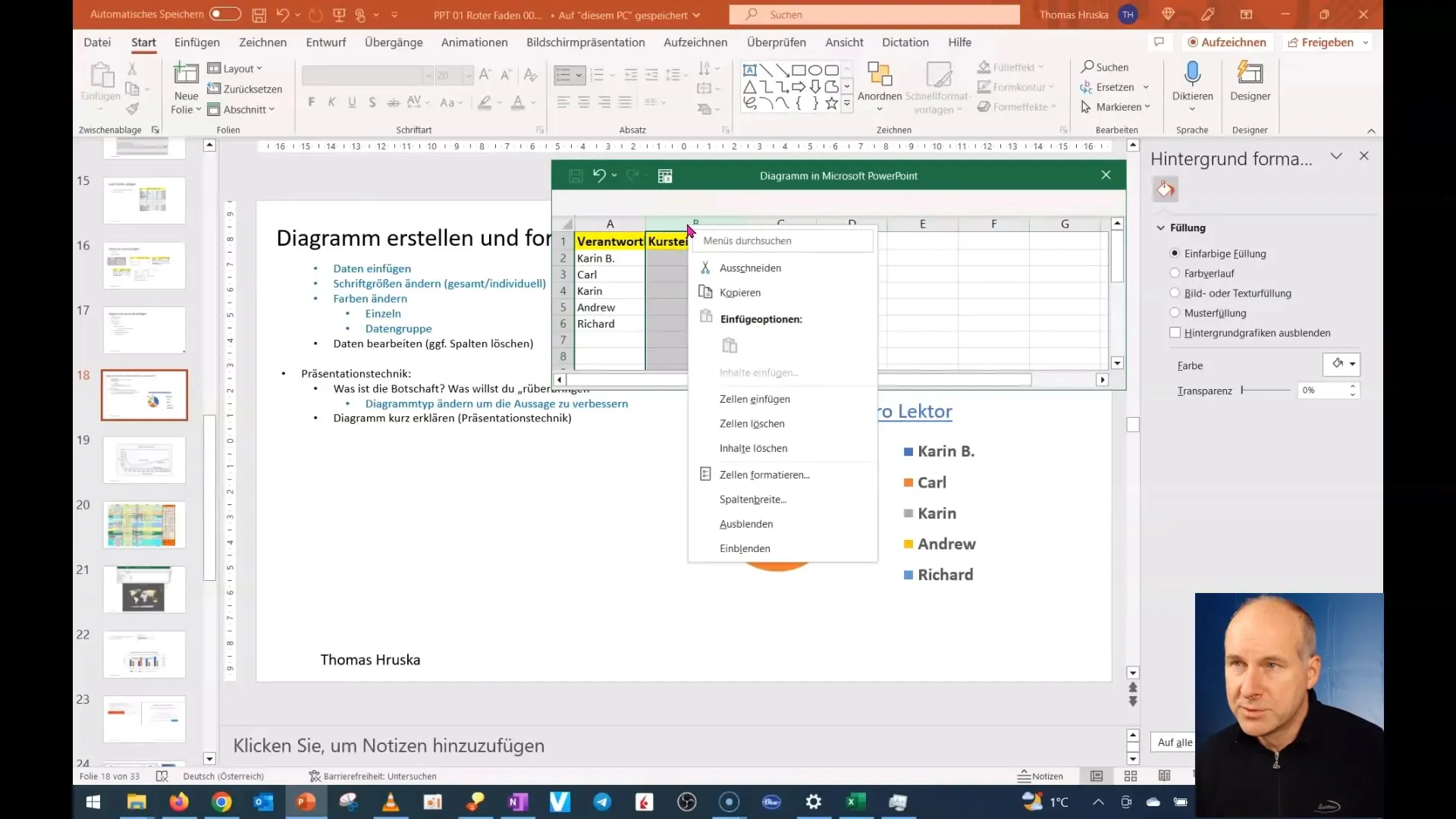 Diagramm in PowerPoint inhaltlich optimieren – Schritt-für-Schritt-Anleitung