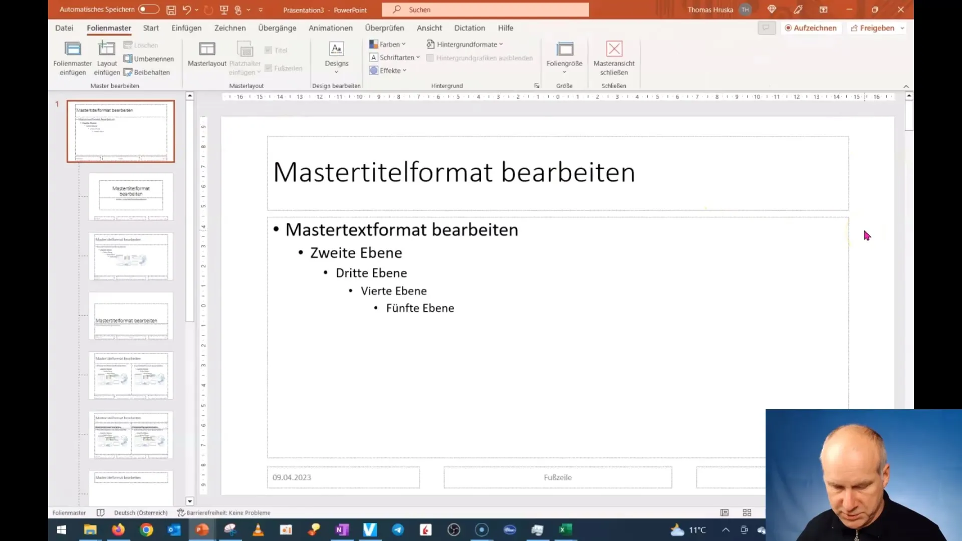 Curso de PowerPoint: Detalles sobre el patrón de diapositivas