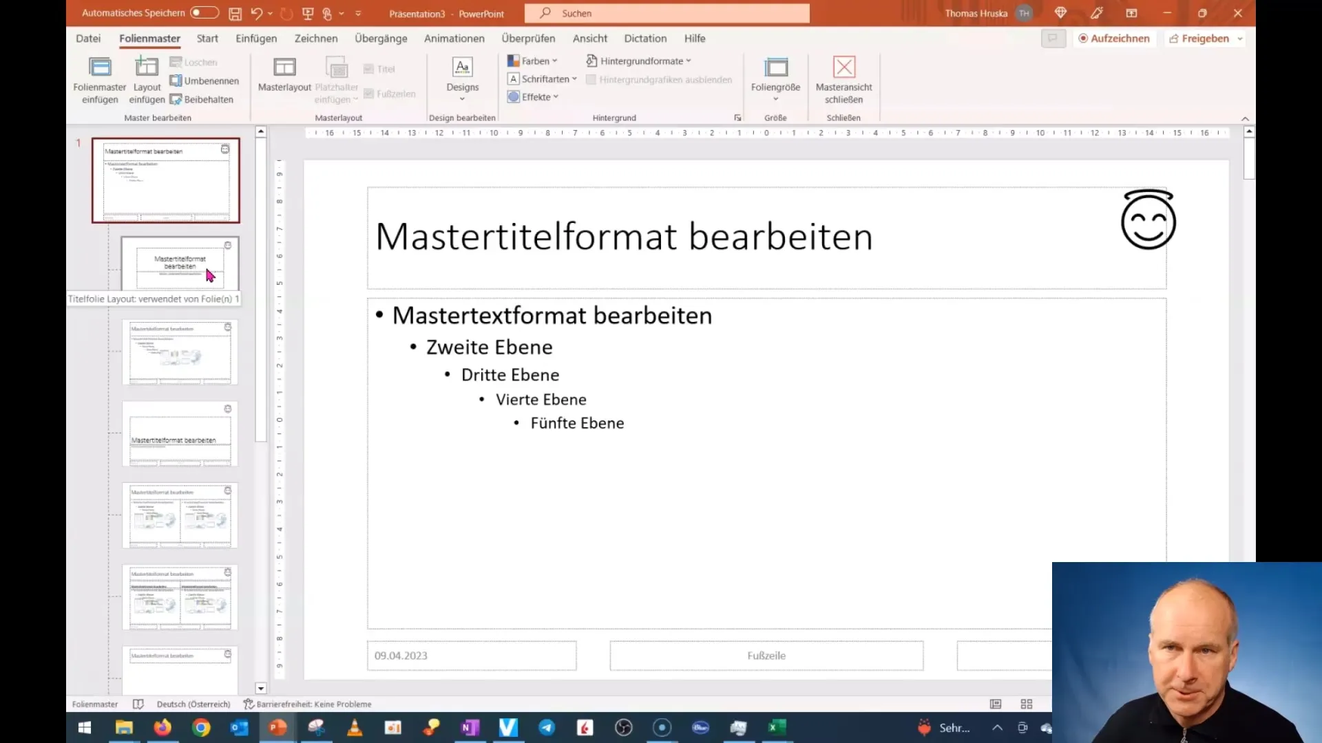 PowerPoint kurz: Slide master részleteiben