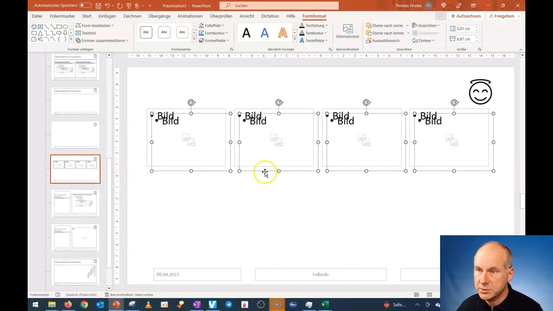 Editarea eficientă a aspectelor de design în PowerPoint și adăugarea eficientă a imaginilor