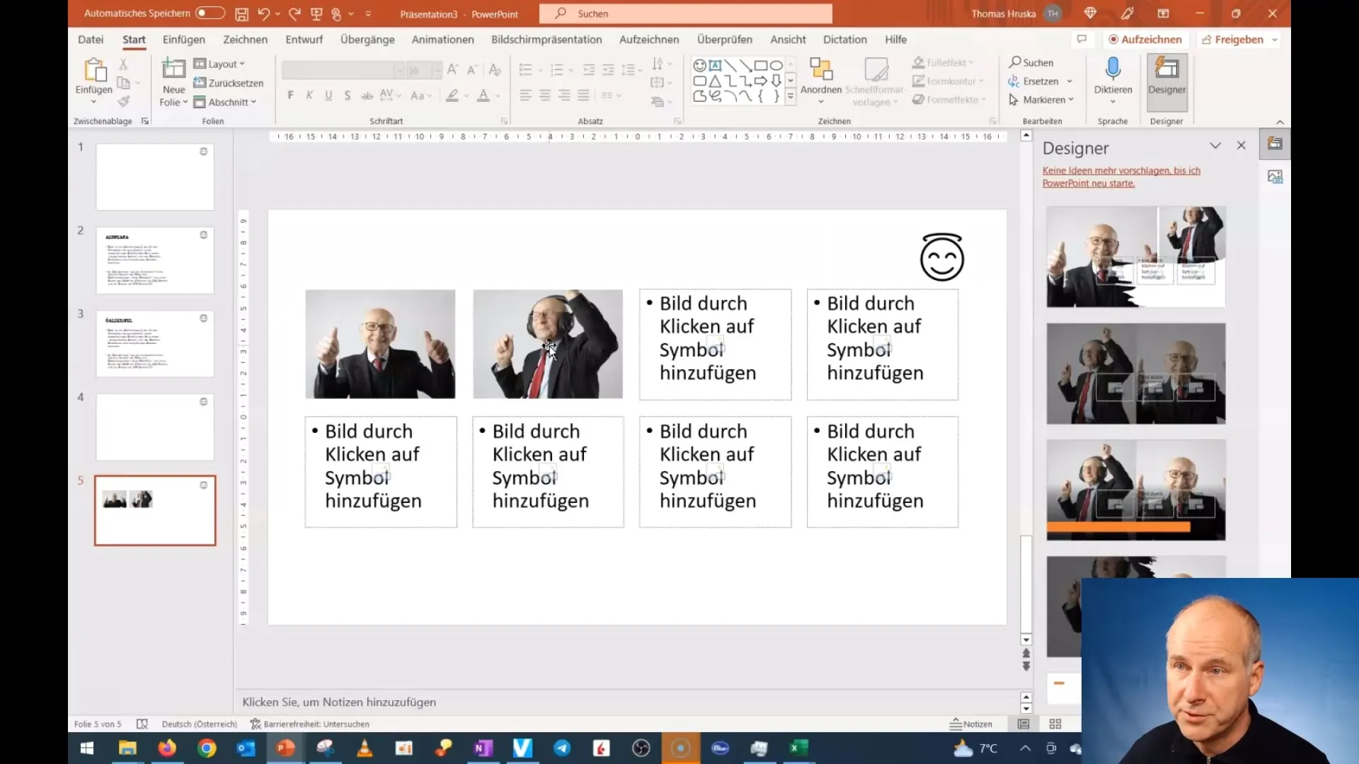 Učinkovito urejanje postavitve v programu PowerPoint in učinkovito dodajanje slik