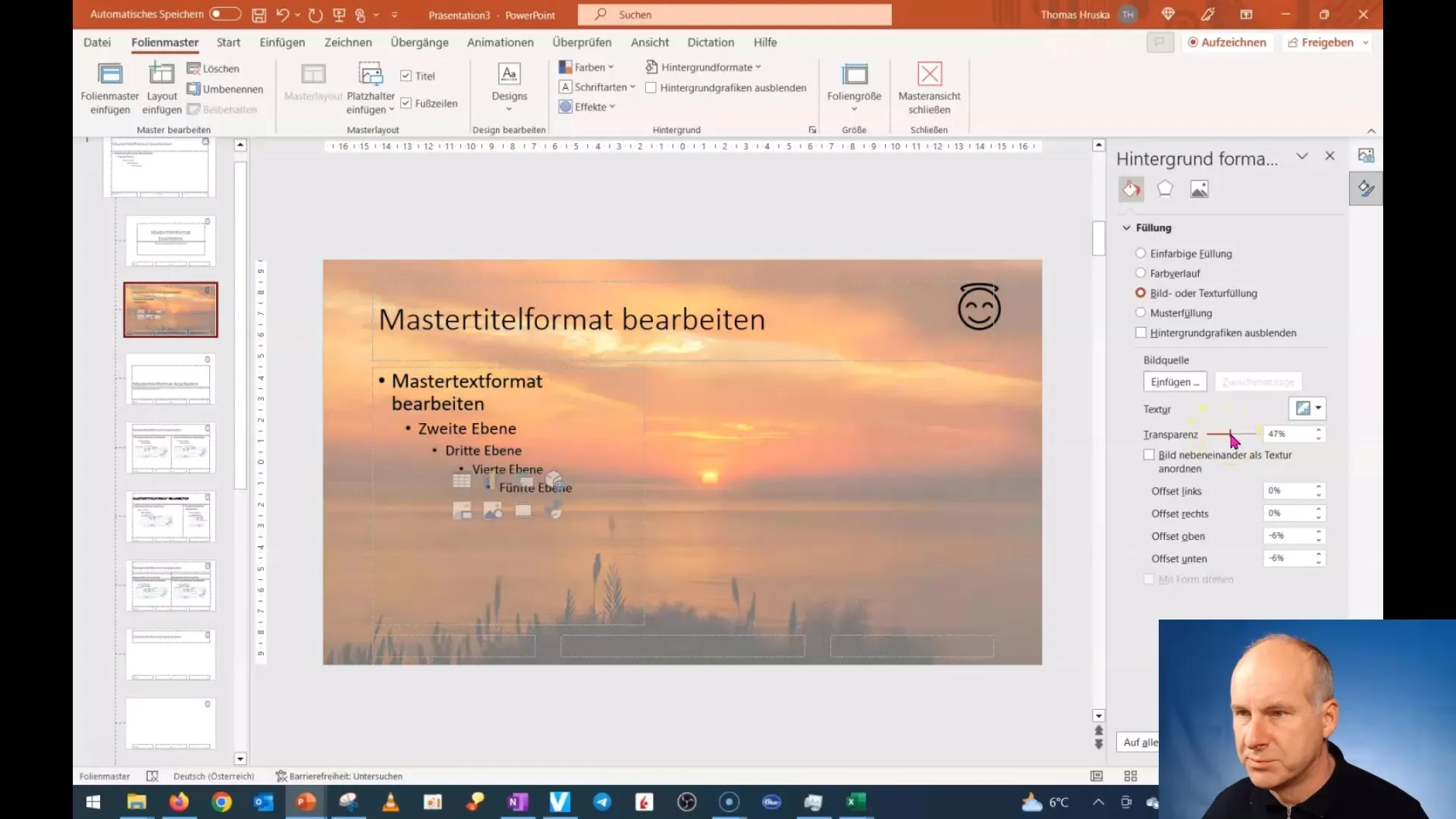 Desain latar belakang profesional di PowerPoint