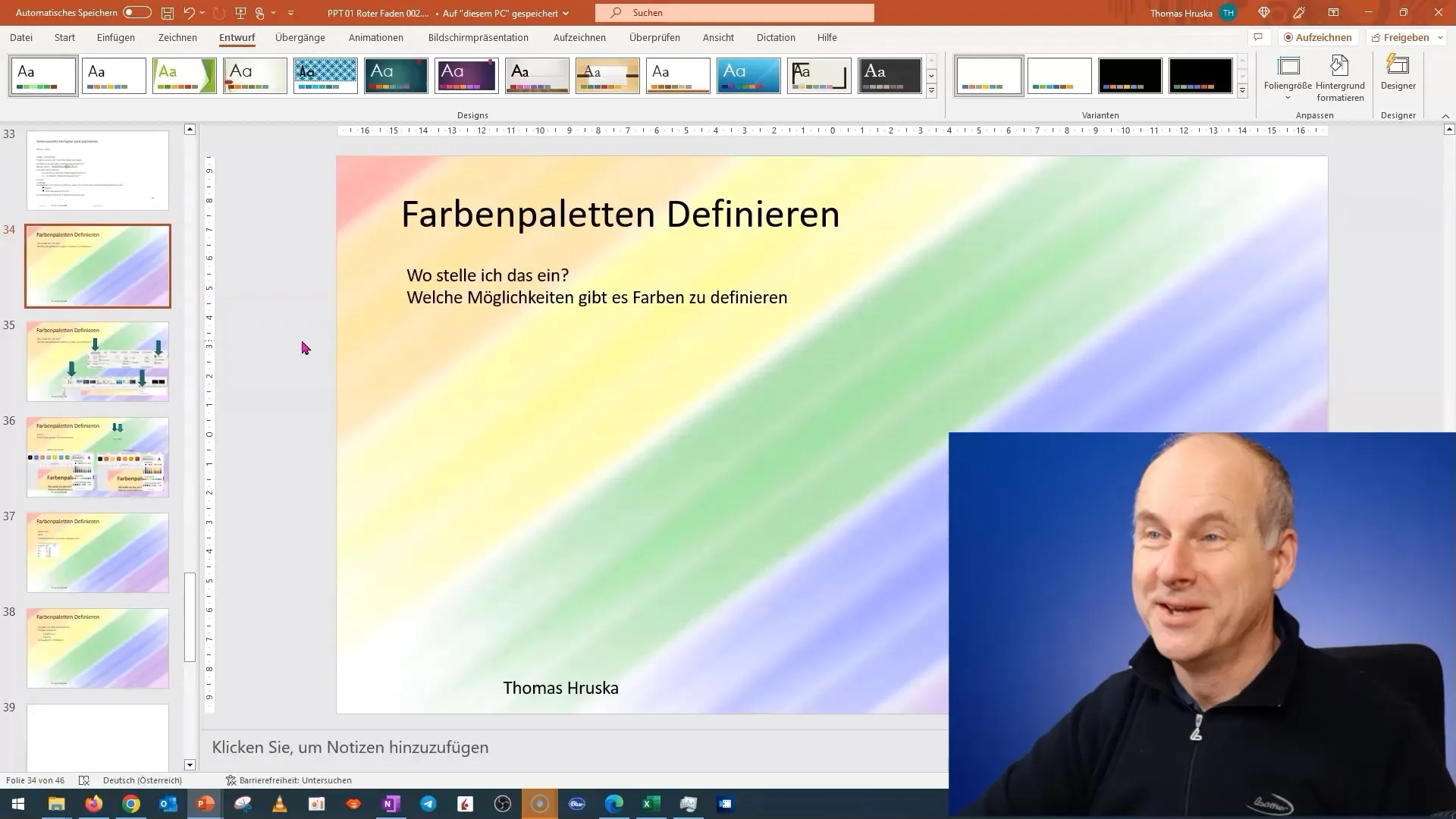 Create and customize professional color schemes in PowerPoint