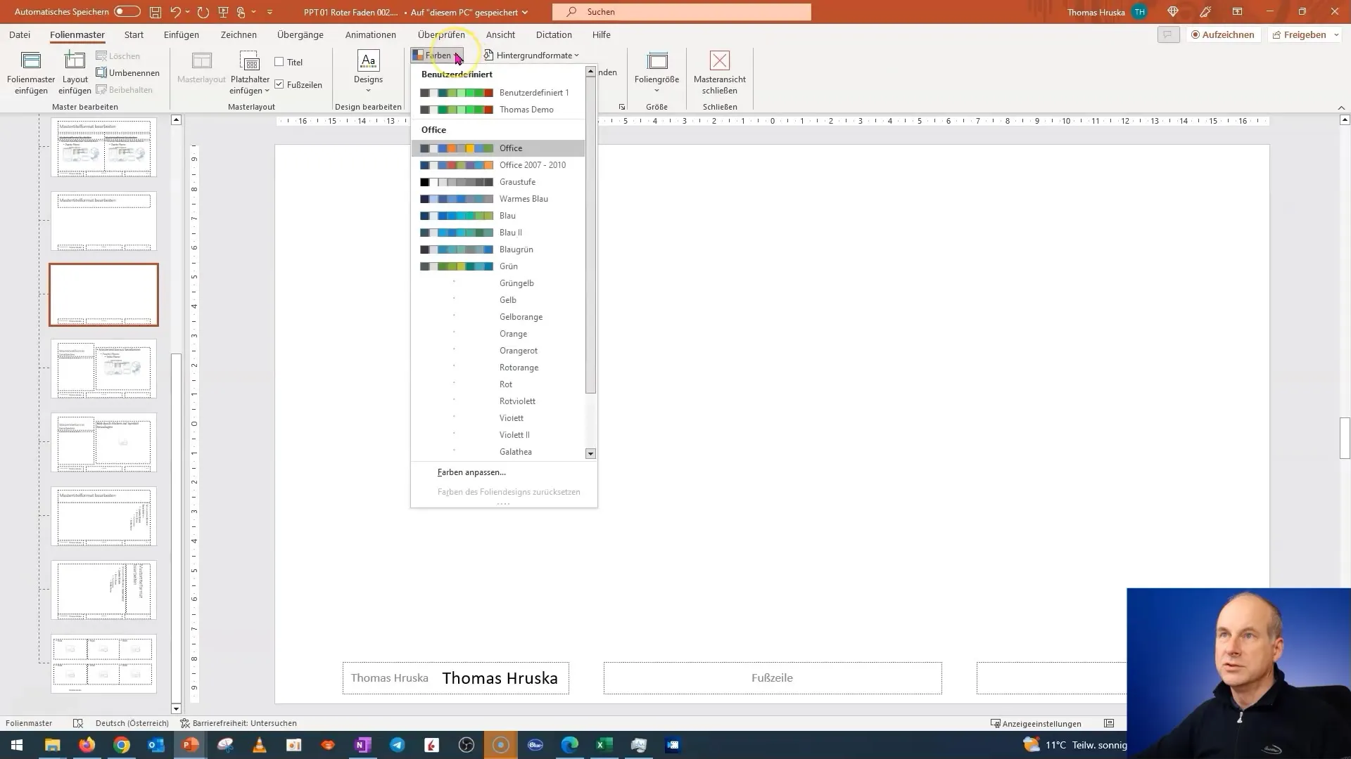 Create and customize professional color schemes in PowerPoint