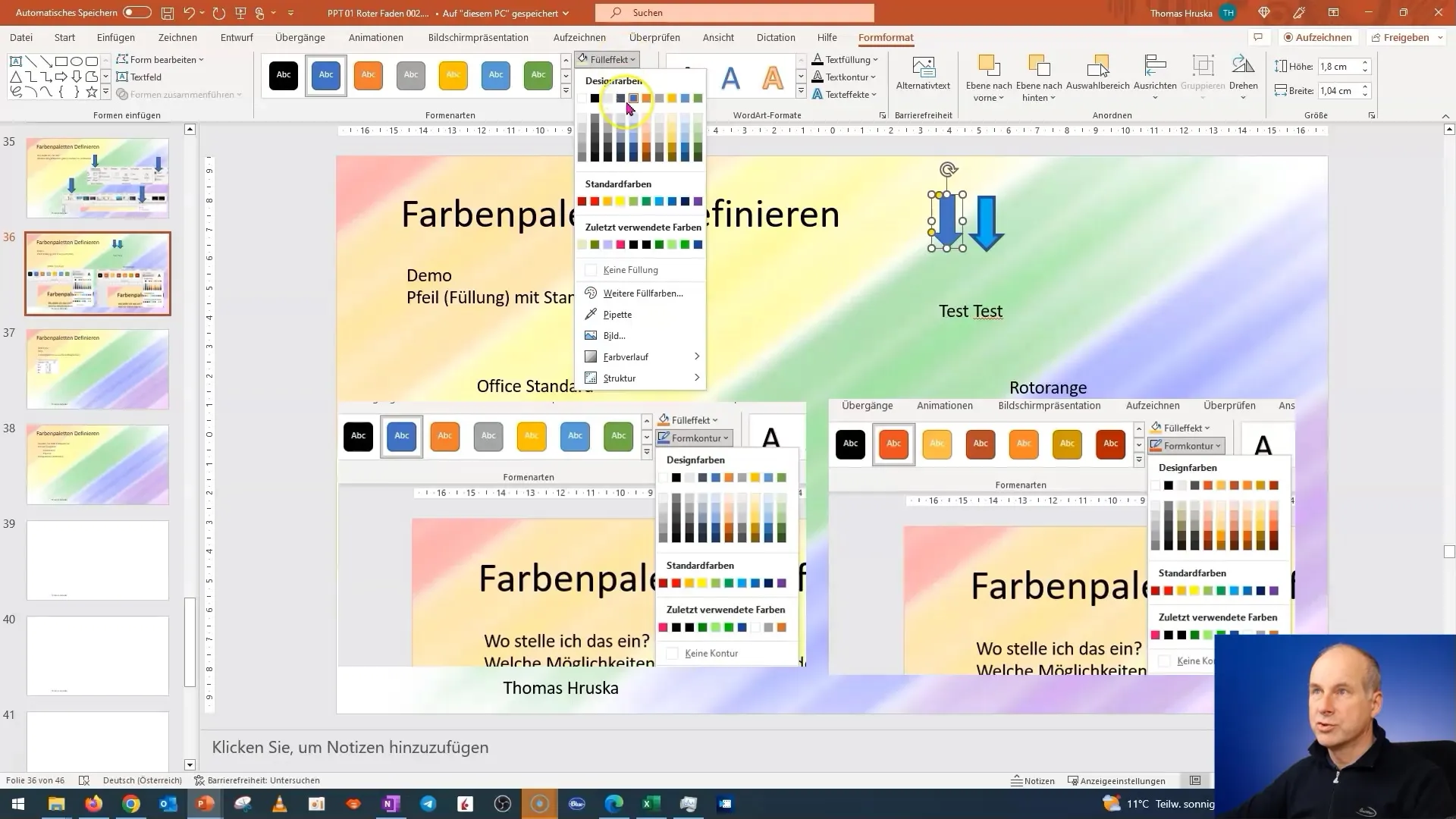 PowerPoint'te profesyonel renk şemaları oluşturun ve uyarlayın