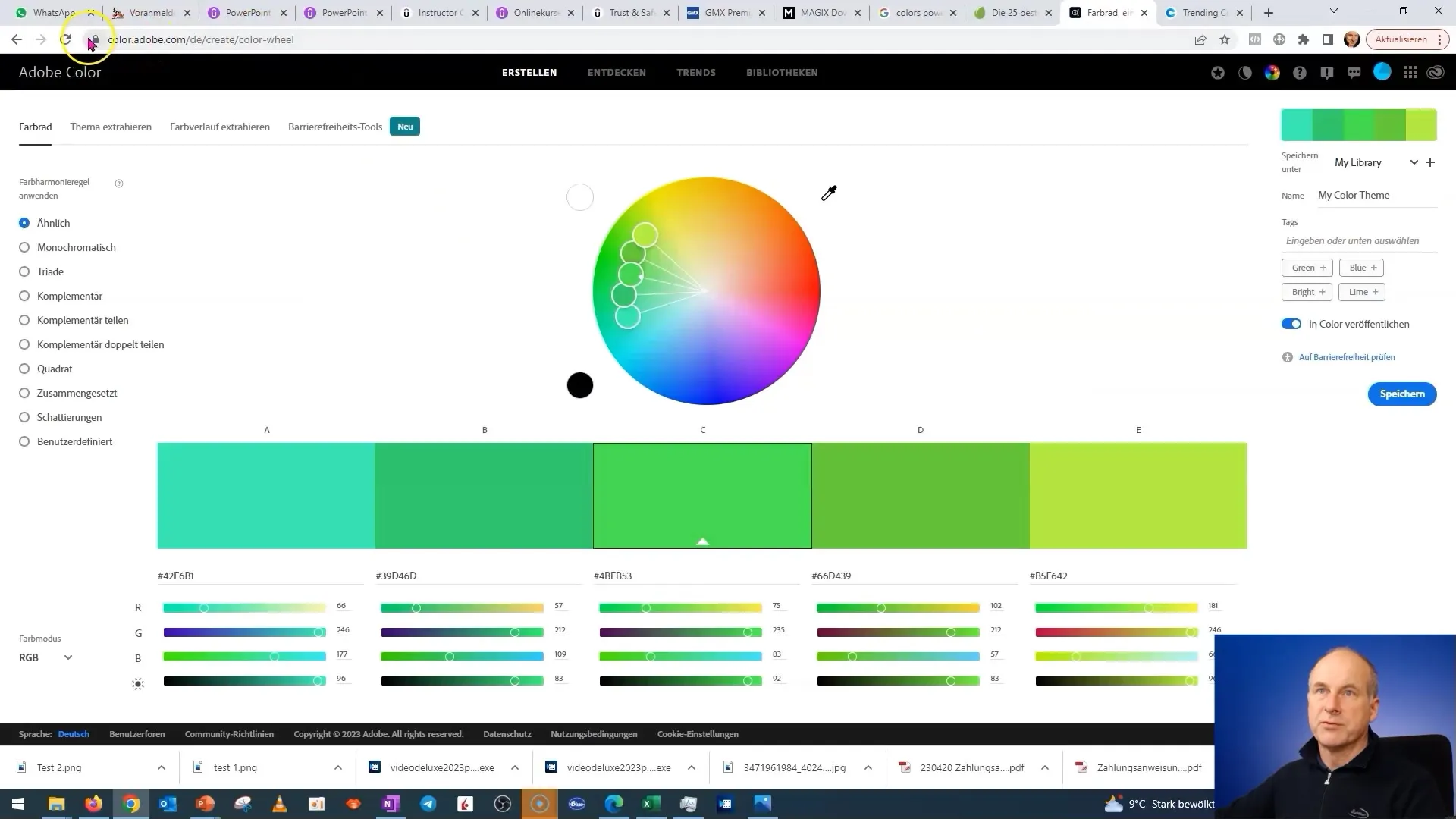 Corso di PowerPoint: utilizzare efficacemente le palette di colori dalle fonti online