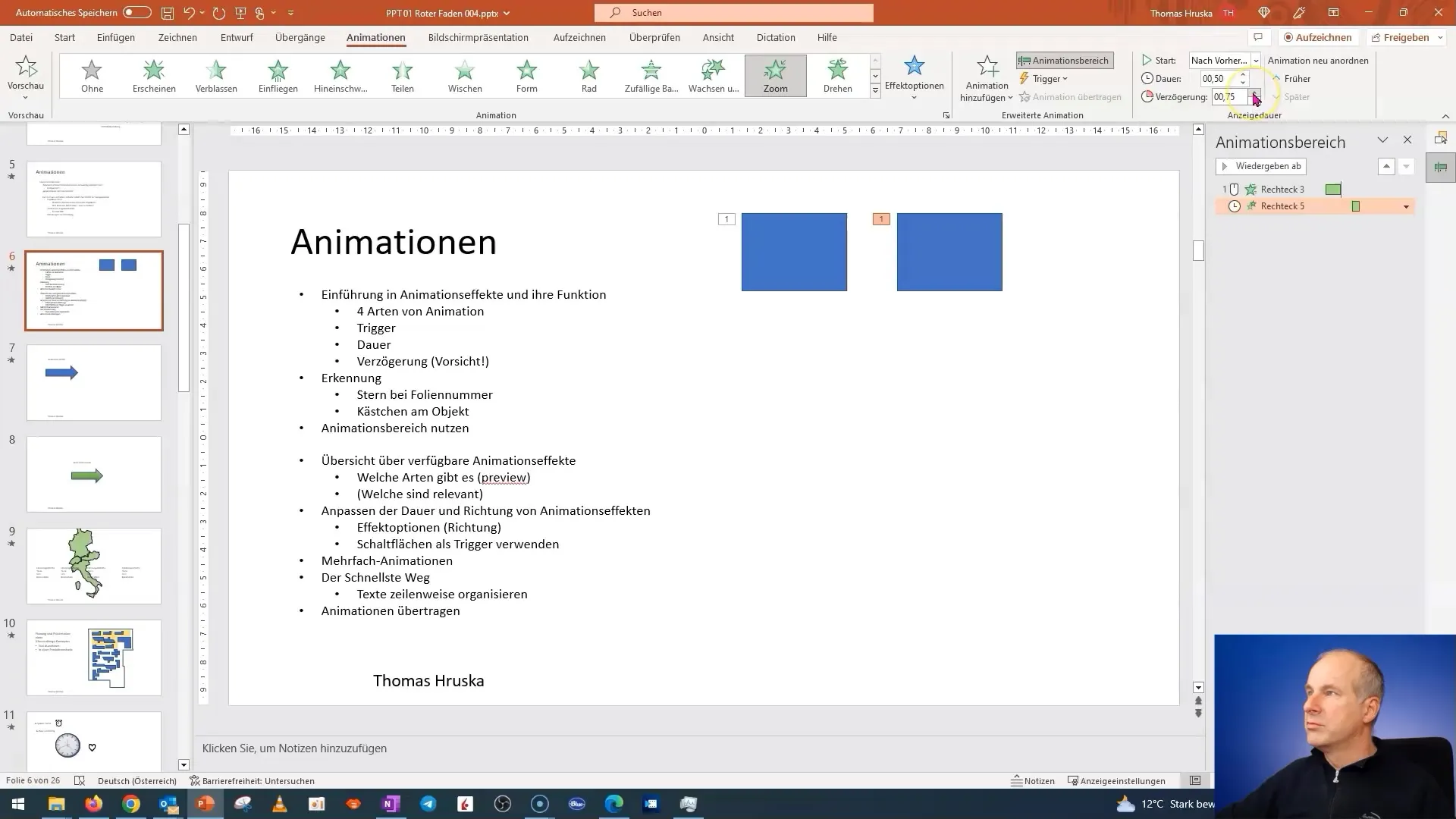 Popolni vodnik za animacije v programu PowerPoint