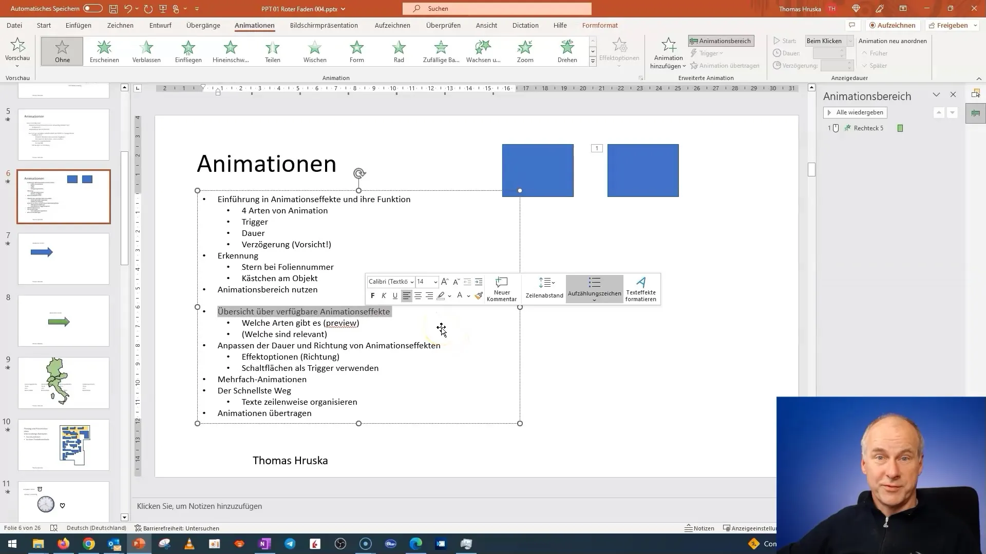 PowerPoint animacije: prepoznavanje in uporaba funkcij