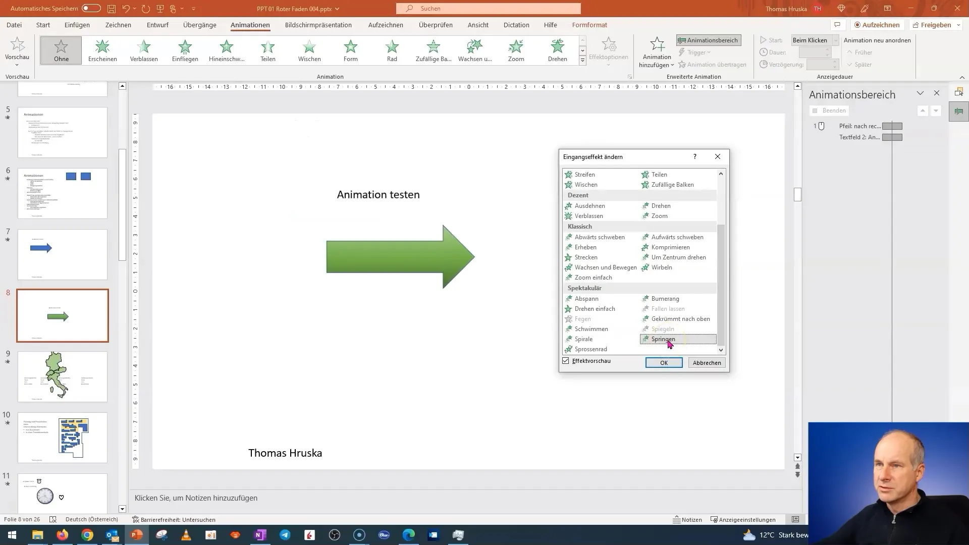 Kasuta PowerPointi animaatiefekte tõhusalt