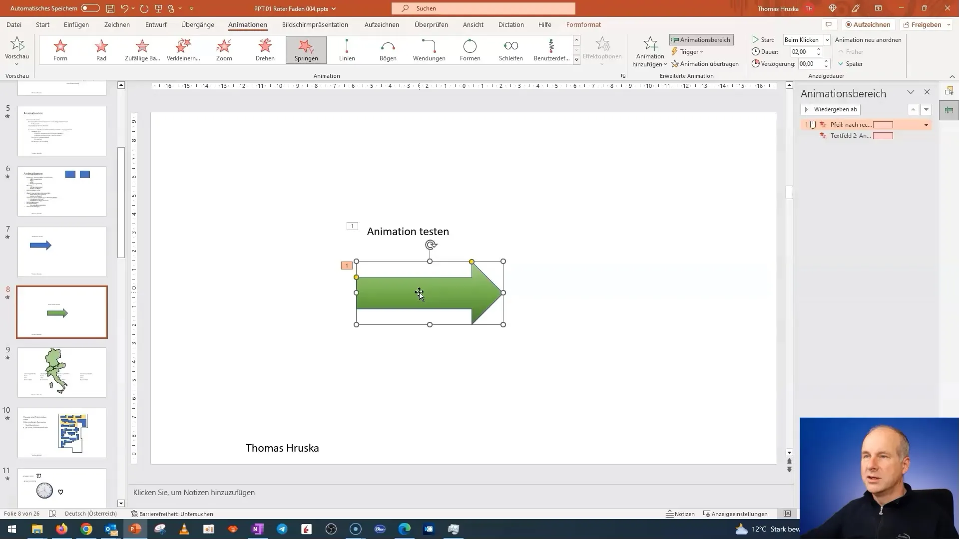 Kasutage PowerPointi animatsiooniefekte efektiivselt