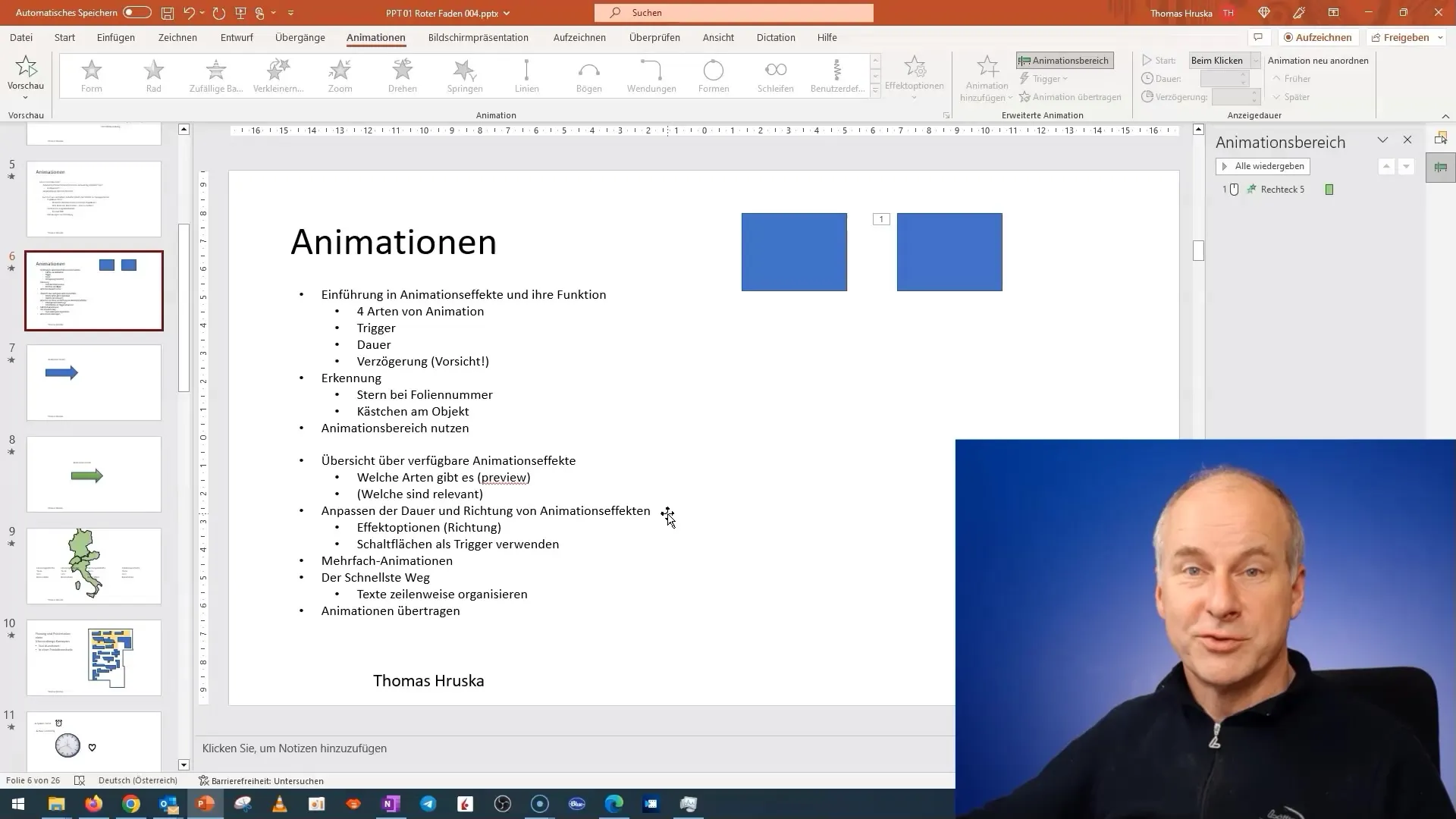 Brug animationsvirkninger effektivt i PowerPoint