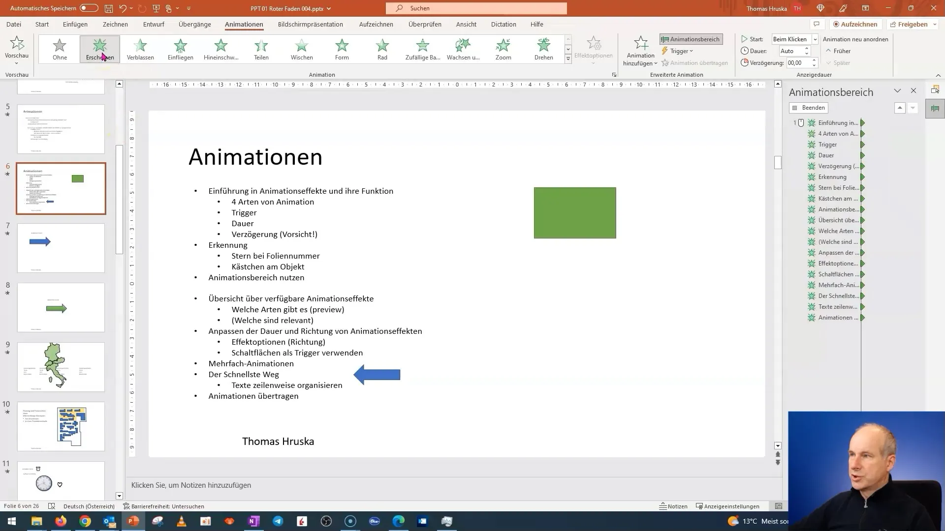 PowerPoint-opetusohjelma: Useiden animaatioiden käyttö ja tehokas tekstijärjestely