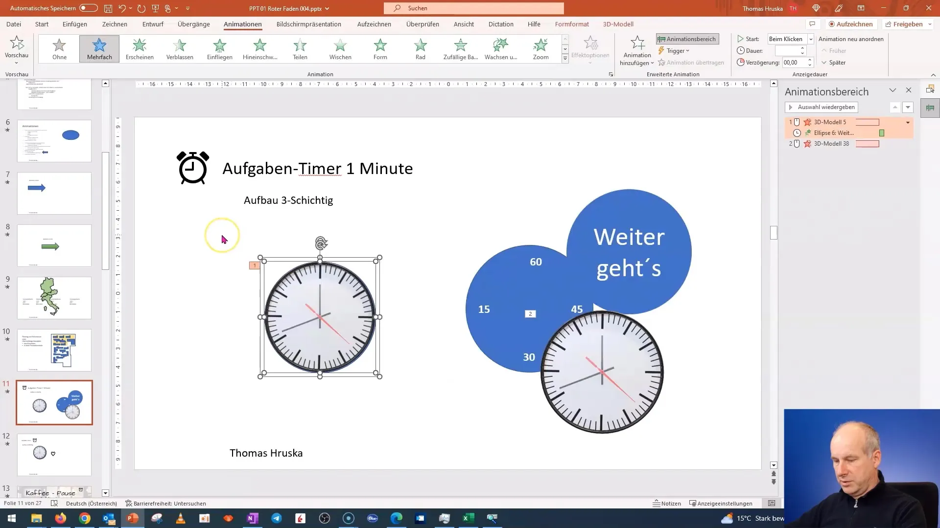 Buatlah timer mundur yang unik untuk presentasi PowerPointmu