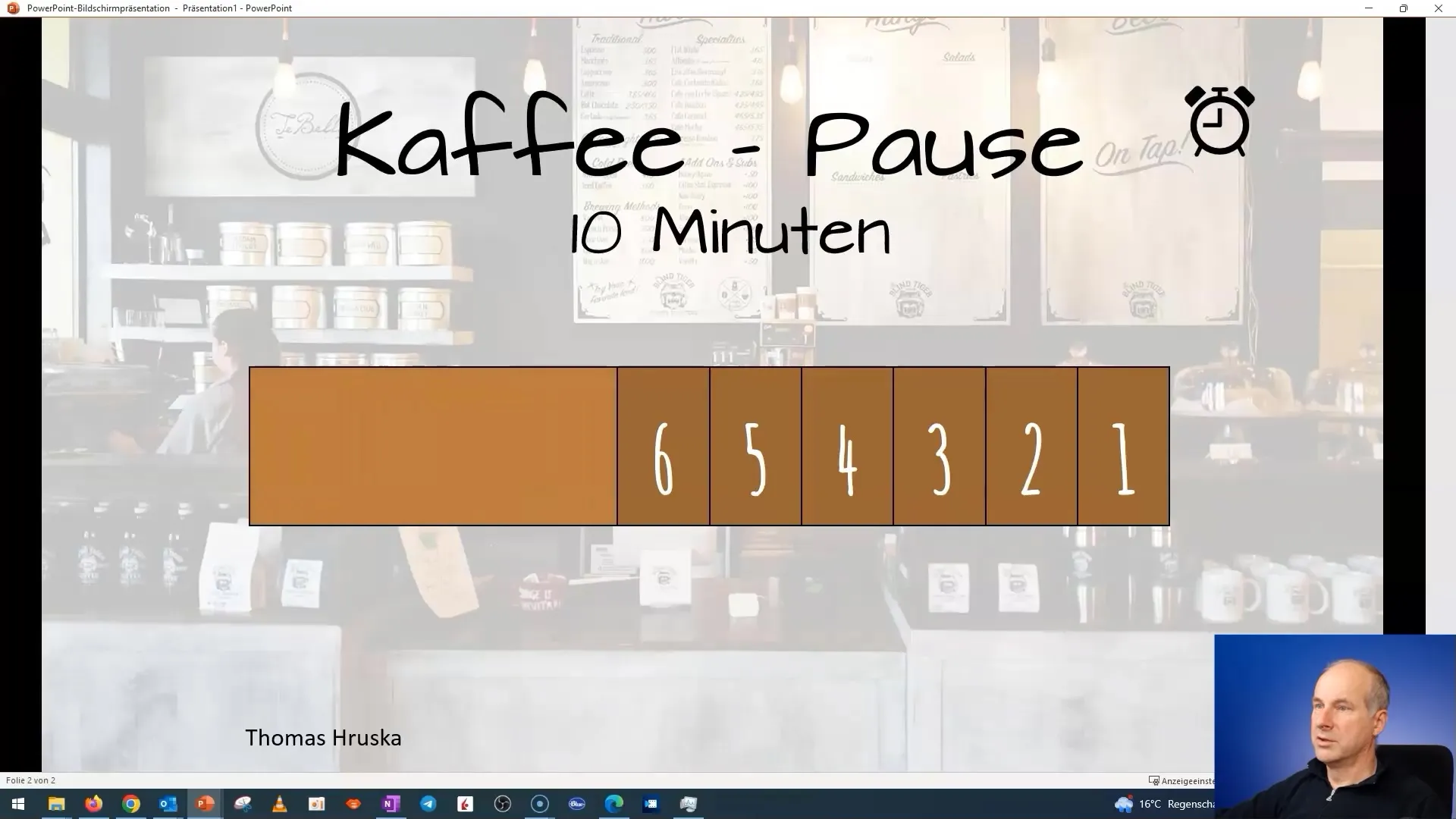 PowerPoint course: 12.10 | Exercise animations - "Coffee Break" (Part 2)