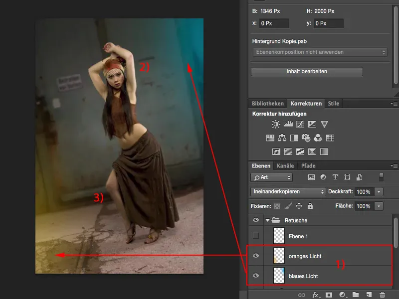 Tampilan & Gaya dengan Photoshop - Menggambar garis tepi dengan efek warna