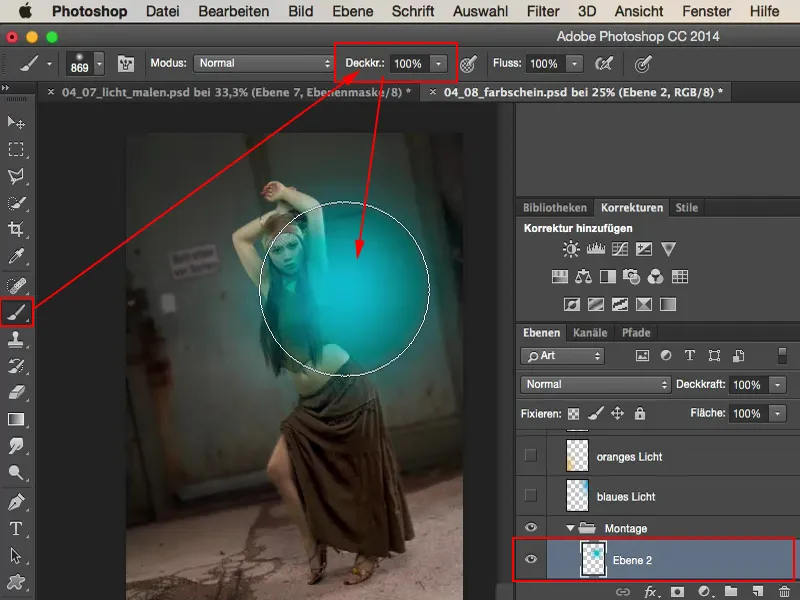 Looks & Styles met Photoshop - Contouren met kleurschakering