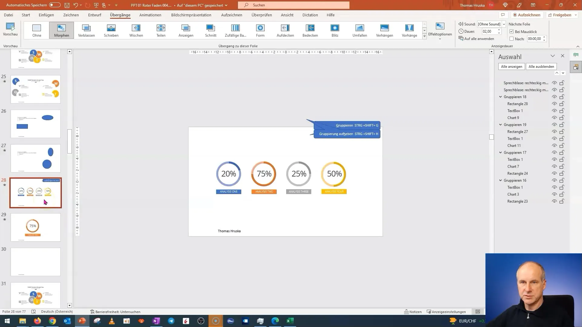 Create impressive Morph transitions in PowerPoint