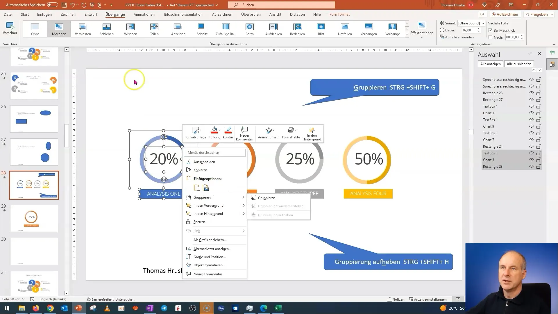 Créer des transitions Morph impressionnantes dans PowerPoint