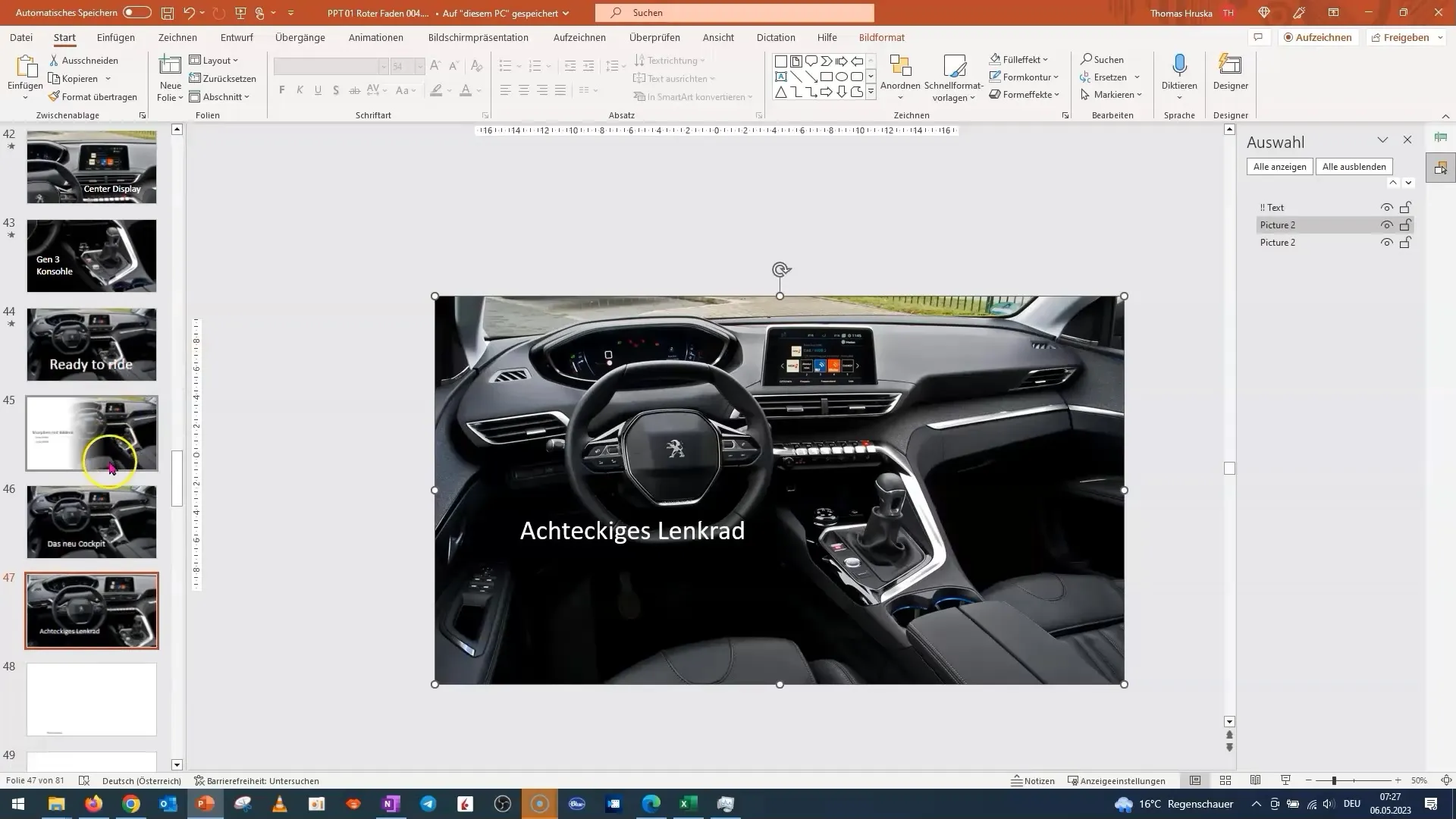 Zvládnutí efektu morfování obrazu a lupou v programu PowerPoint