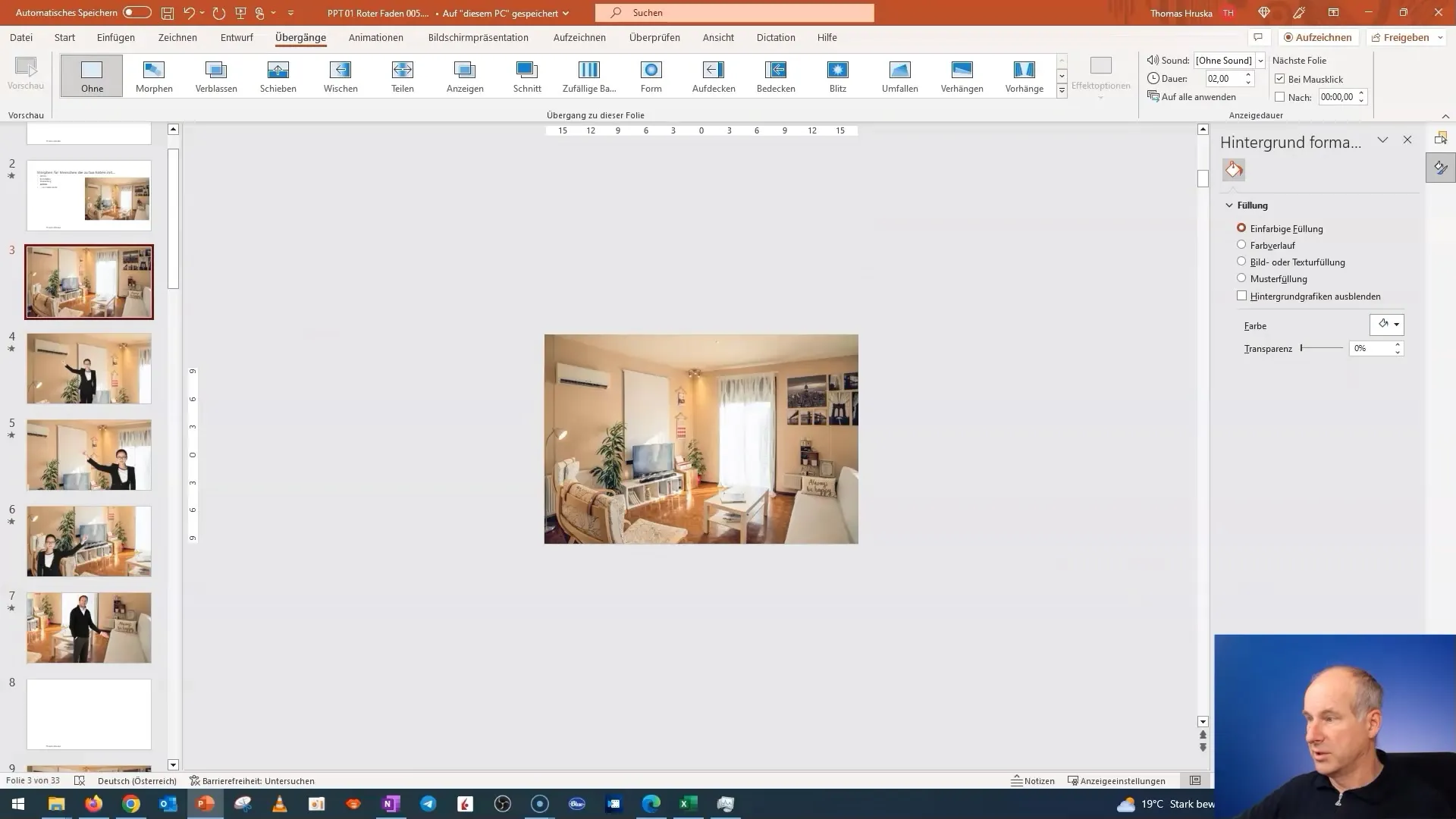 Morphing di PowerPoint: Ide untuk menyajikan ruang tamu Anda