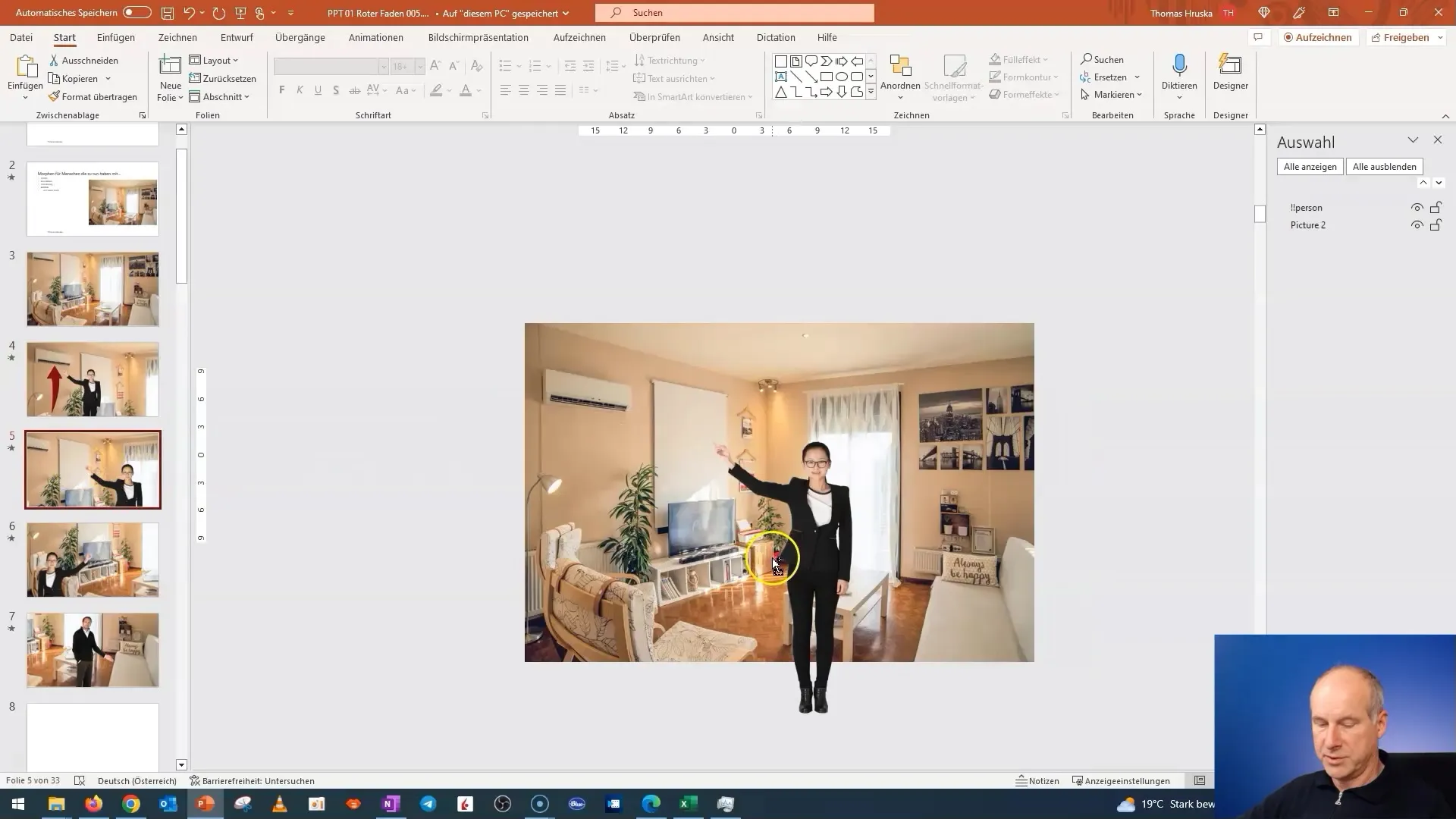 Transformación en PowerPoint: Ideas para la presentación de tu sala