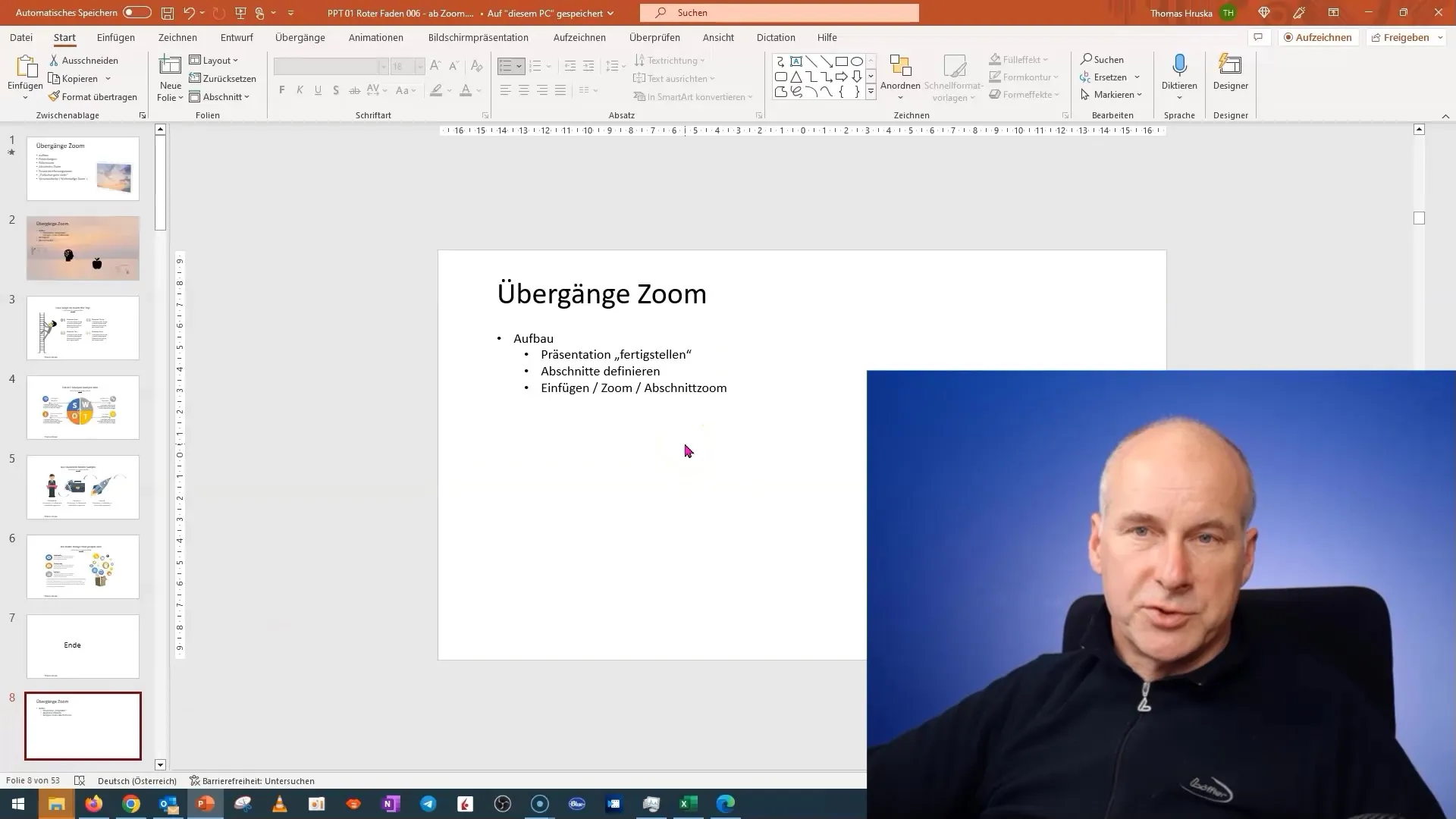 Kurs PowerPoint: Optymalne tworzenie zoomu slajdów