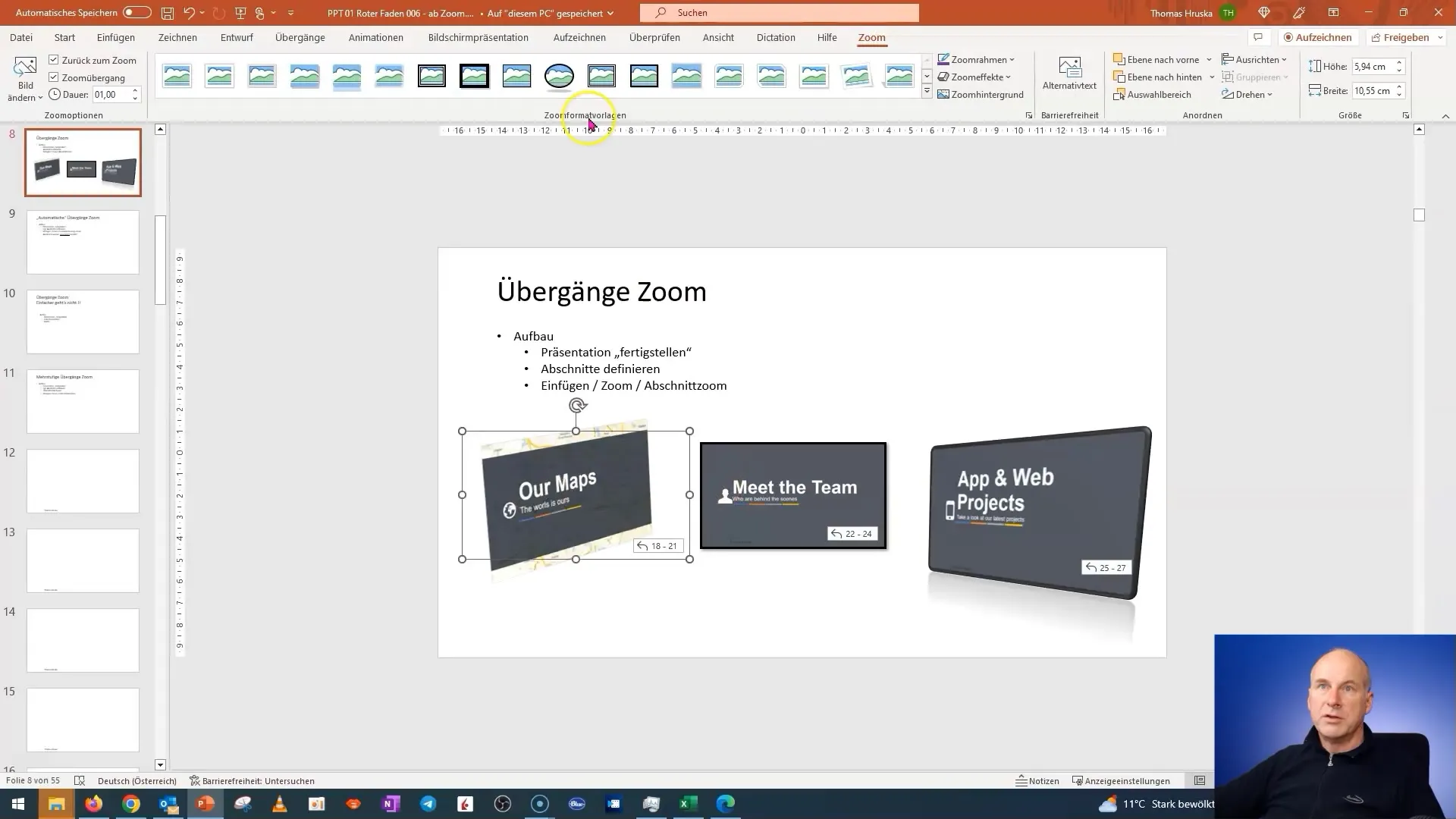 Zoom de section dans PowerPoint - Un guide pour des présentations interactives