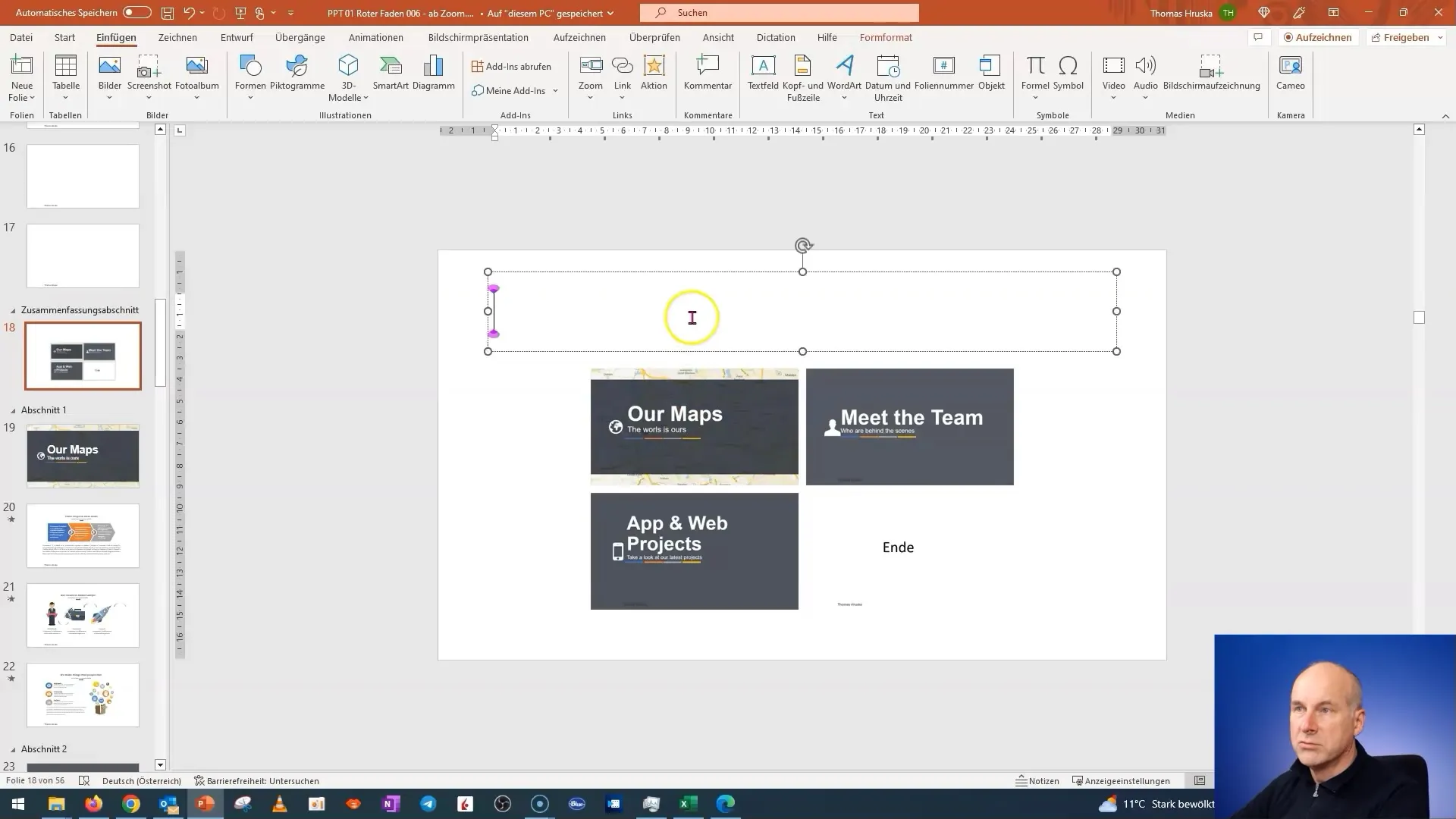 PowerPoint: Automatické zvětšení souhrnu - Návod krok za krokem