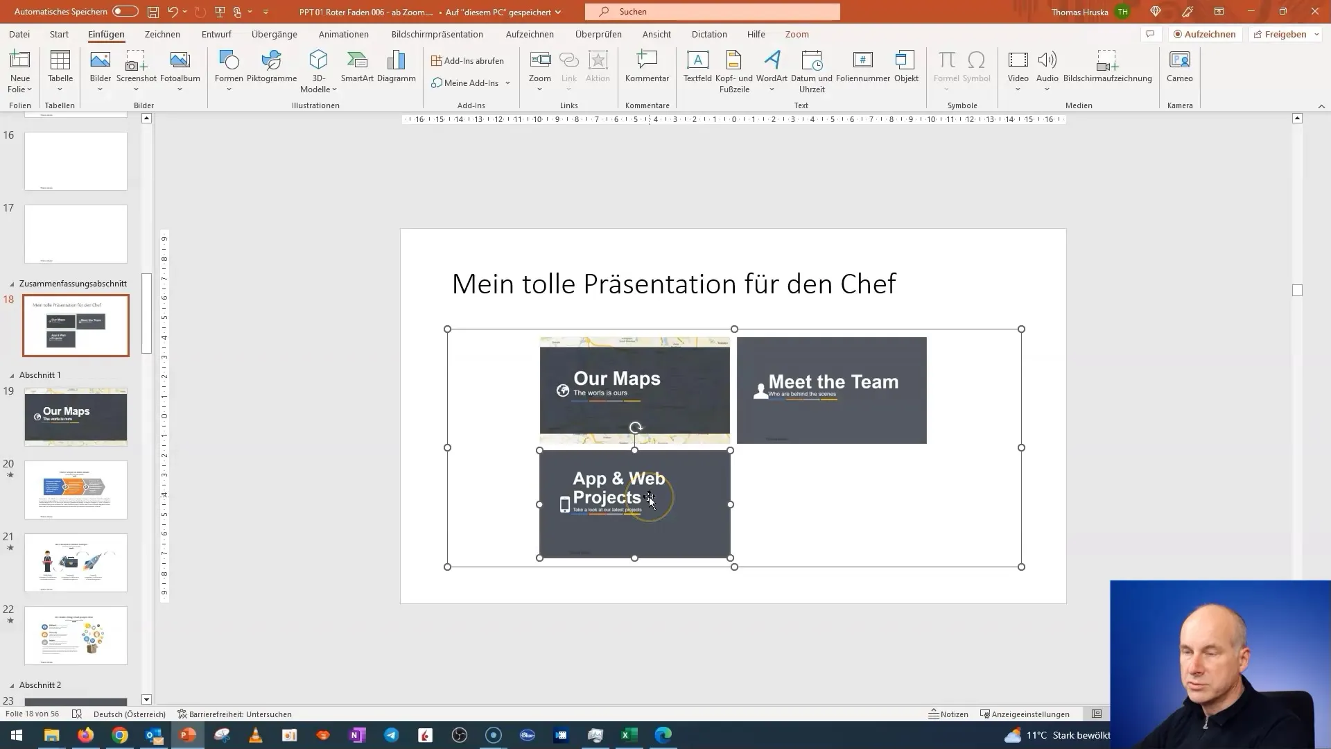 PowerPoint: Automatický zoom pro shrnutí - Návod krok za krokem