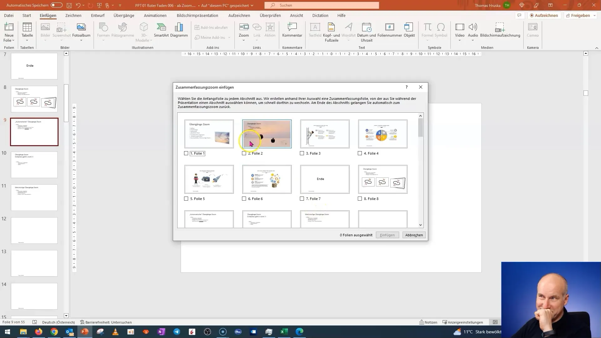 PowerPoint: Automatisk summeringszoom - En steg-för-steg-guide